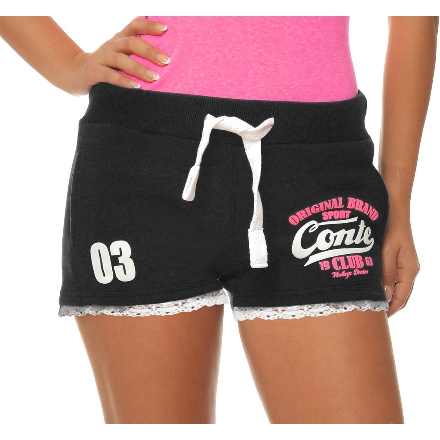 Image of M. Women's Jersey Shorts Basic Shorts / Training Retro Shorts Women's Trousers Jogging Bottoms Sports Trousers Blue Neon Pink White M L Xl