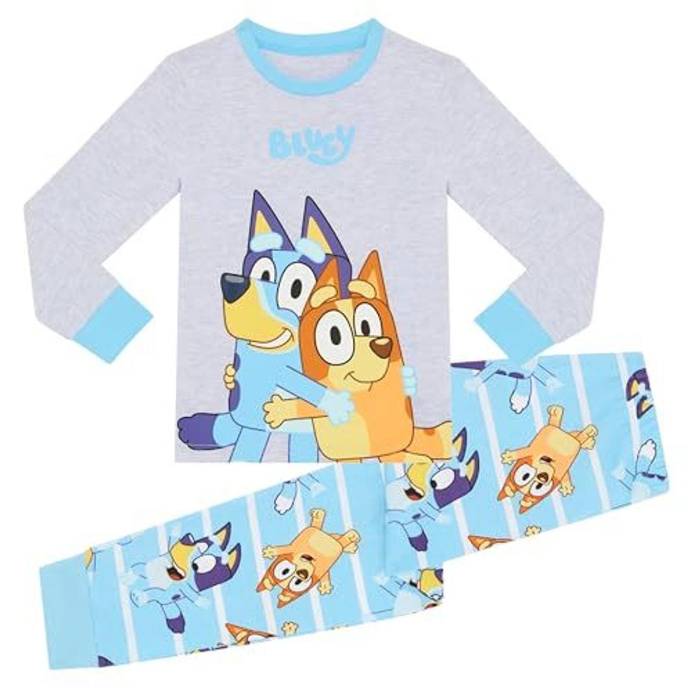 TEMU And Bingo Premium 100% Cotton Long Sleeved Pyjamas, Stocking Filler Gift