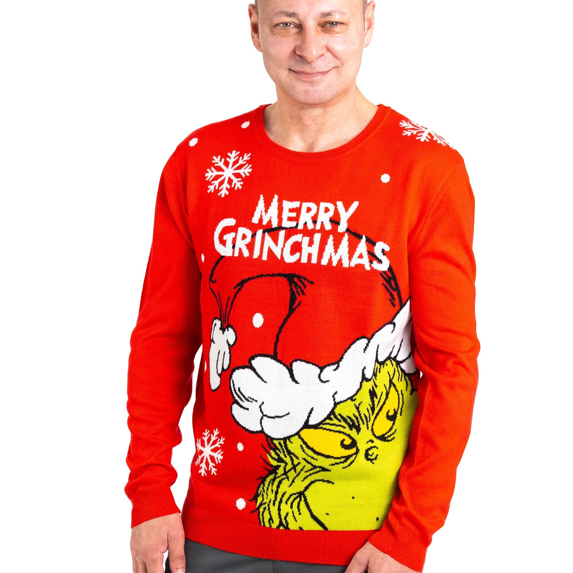 The Christmas Sweater For - Merry Grinchmas Winter Knit Pullover Sweatshirt Unisex