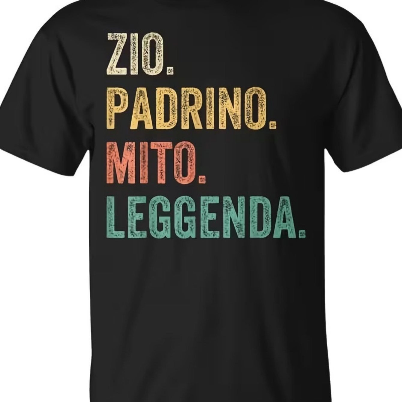 TEMU T-shirt da per il battesimo o la confermazione dell'zio - T-shirt con parole di spagnola (ZIO, , MITO, LEGENDA) - Maglietta casual regolare per