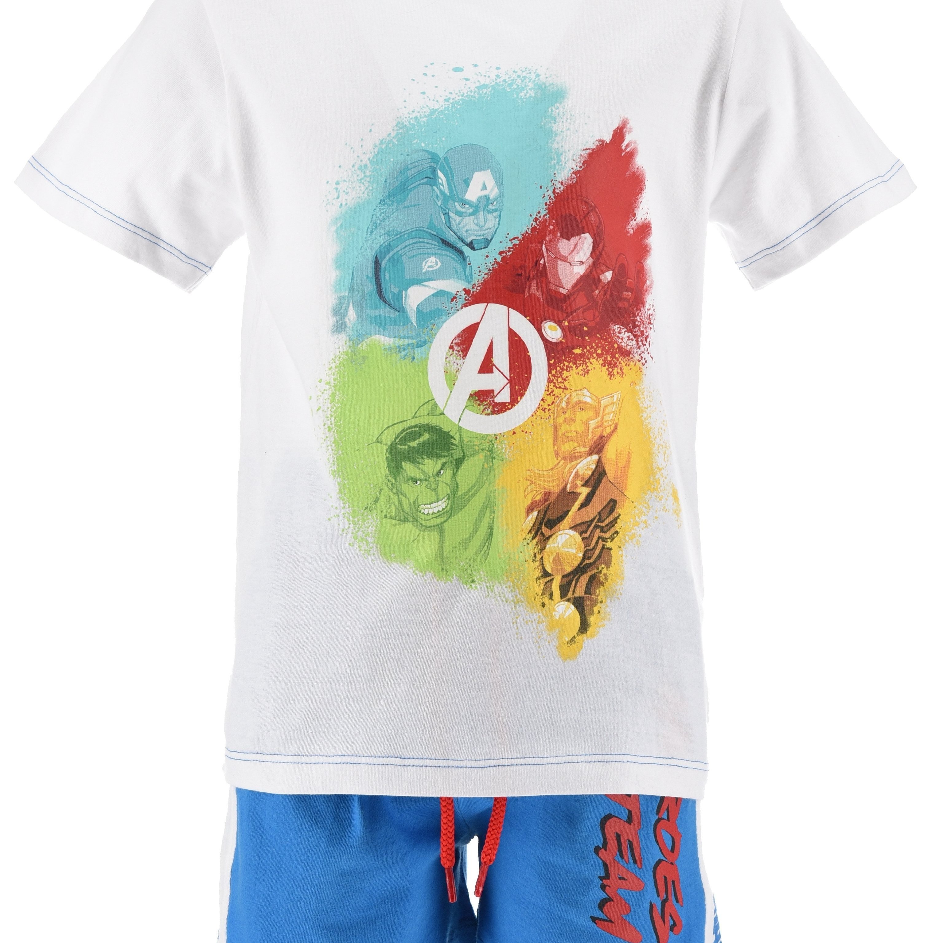 Image of Avengers, Boy's T-shirt And Shorts Set