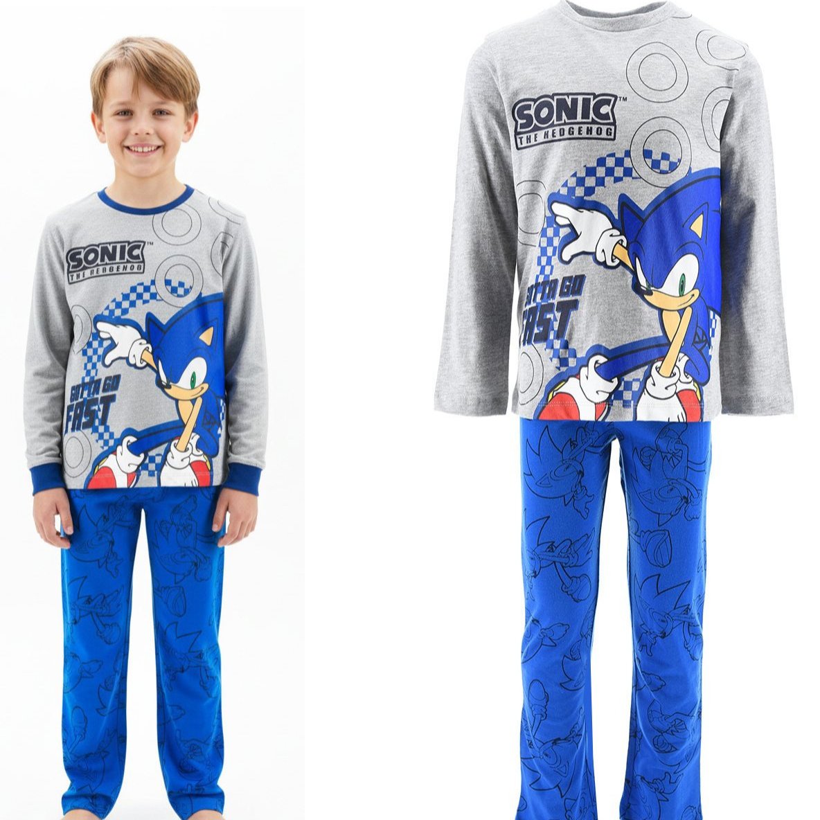 Image of Soft Pajama Set. Material: 100%. The Pants Have An Elastic, Comfortable Rubber Waistband. For Size , Please Refer To The Size Guide.