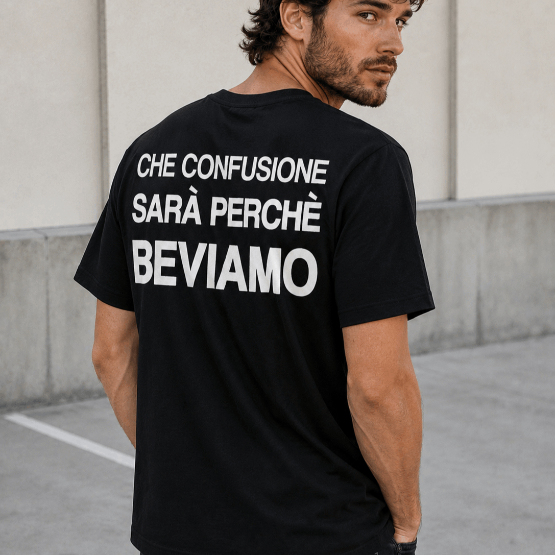 TEMU Men's 100% Cotton Comfortable And Casual T-shirt With "what A Mess It " Graphic Print, For Occasions And Summer, Ideal As A Gift For Or Family