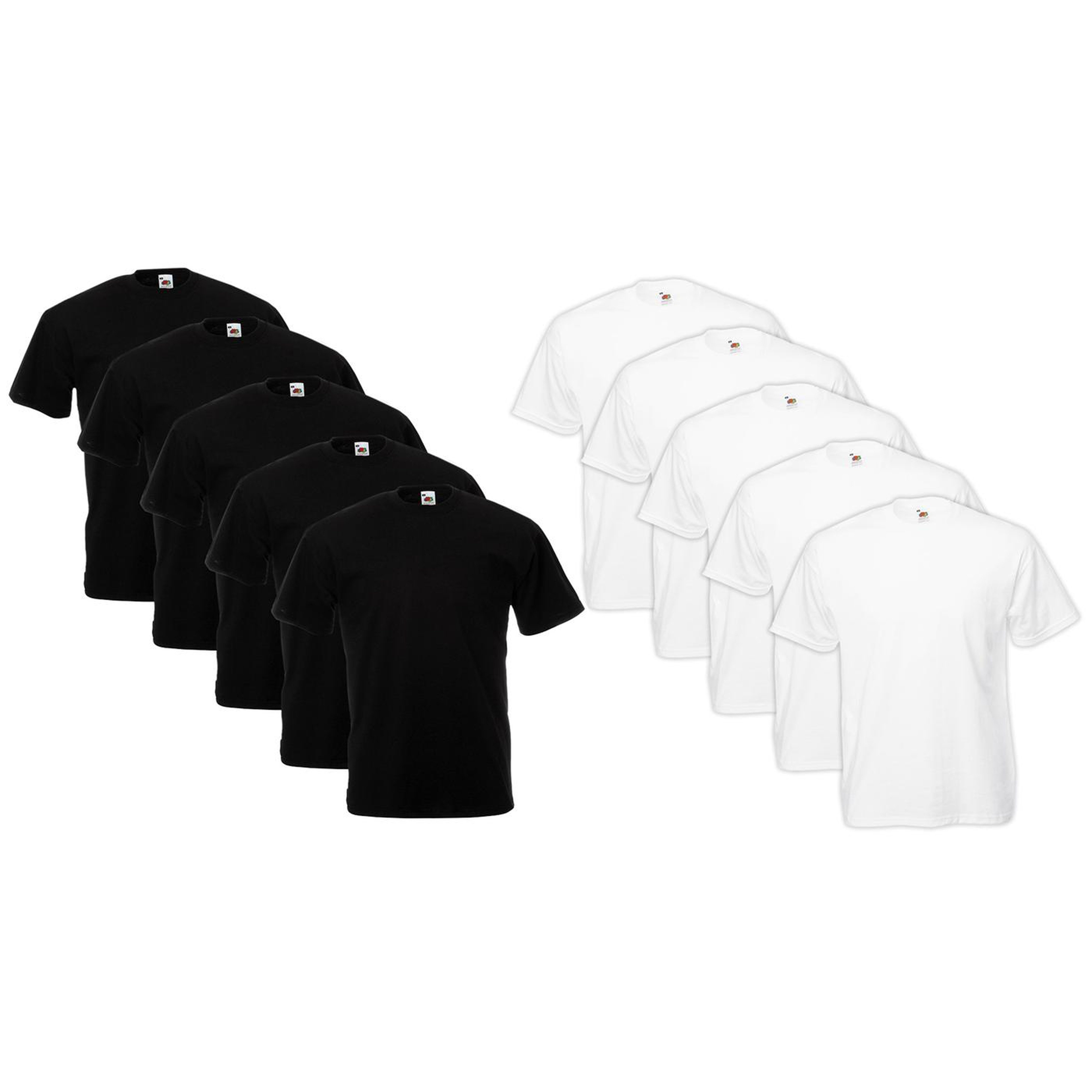 TEMU Pack Of 10 T-shirts In Colors, Black And White, Lightweight And Cool