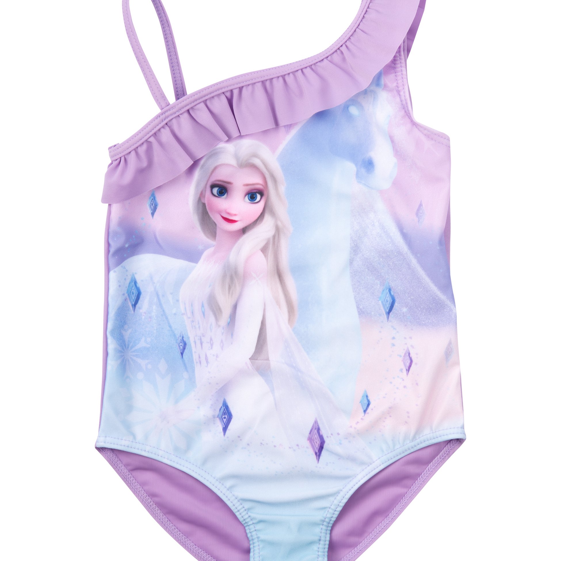 The Ice Queen Swimsuit For Girls - Frozen Kids' Purple Swimwear