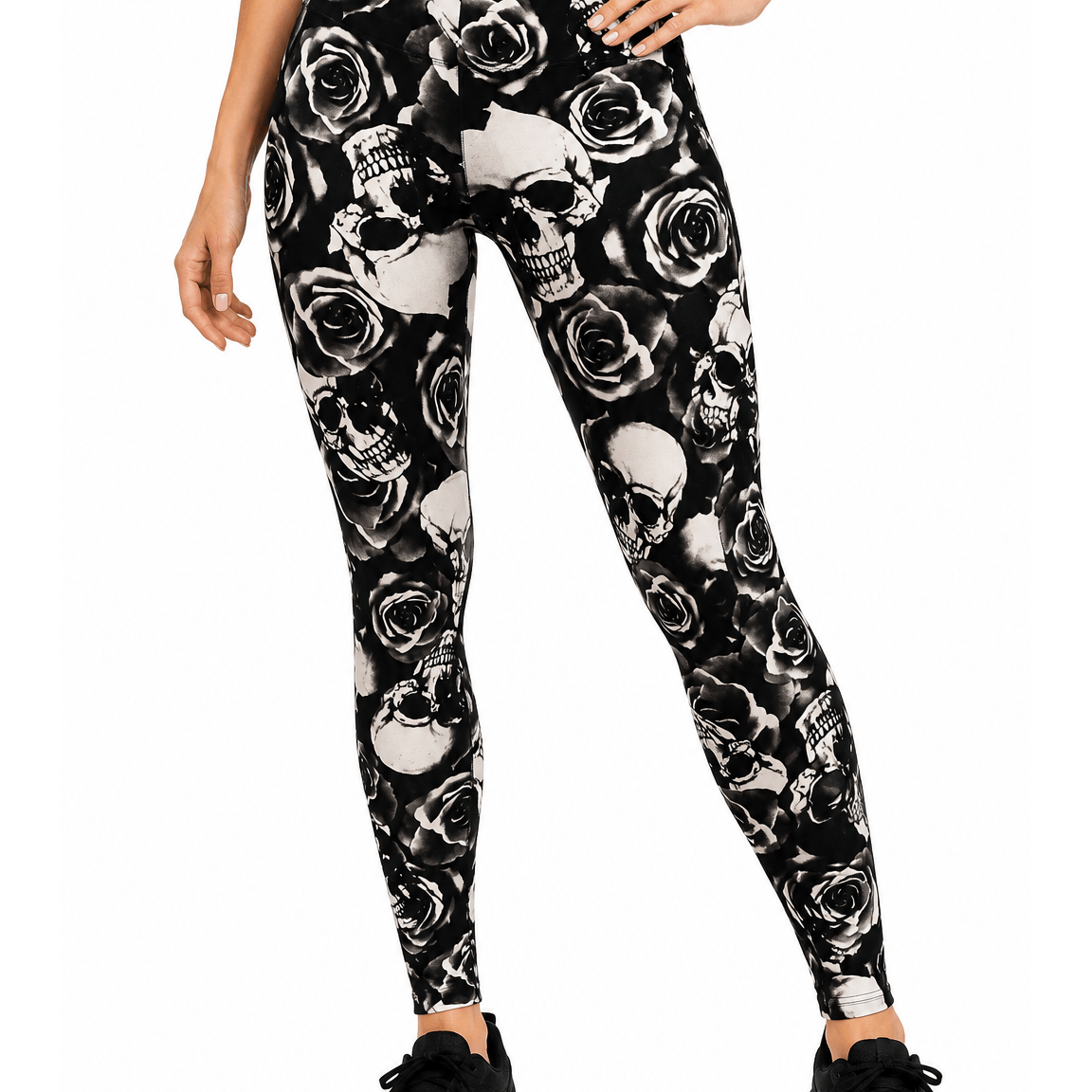 Ladies Printed High Waist Stretch Leggings