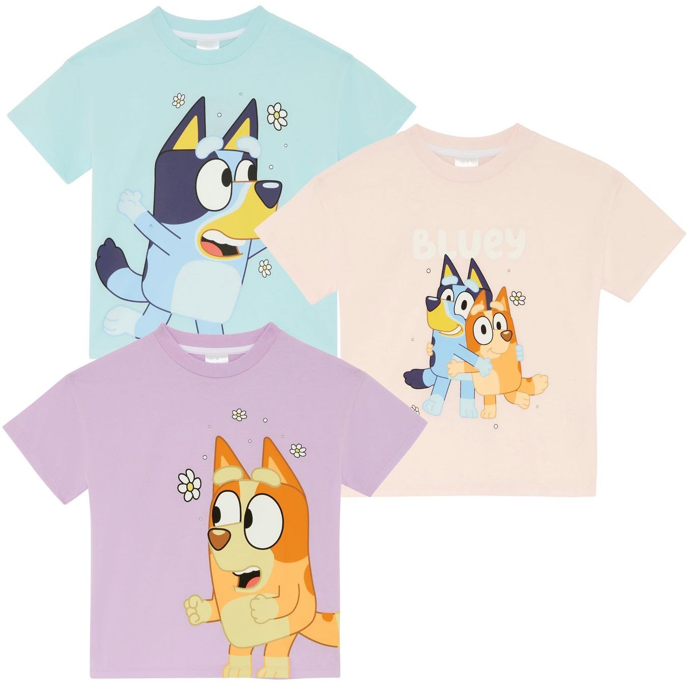 TEMU Girls 100% Cotton Oversized Shoulders T-shirts Bingo