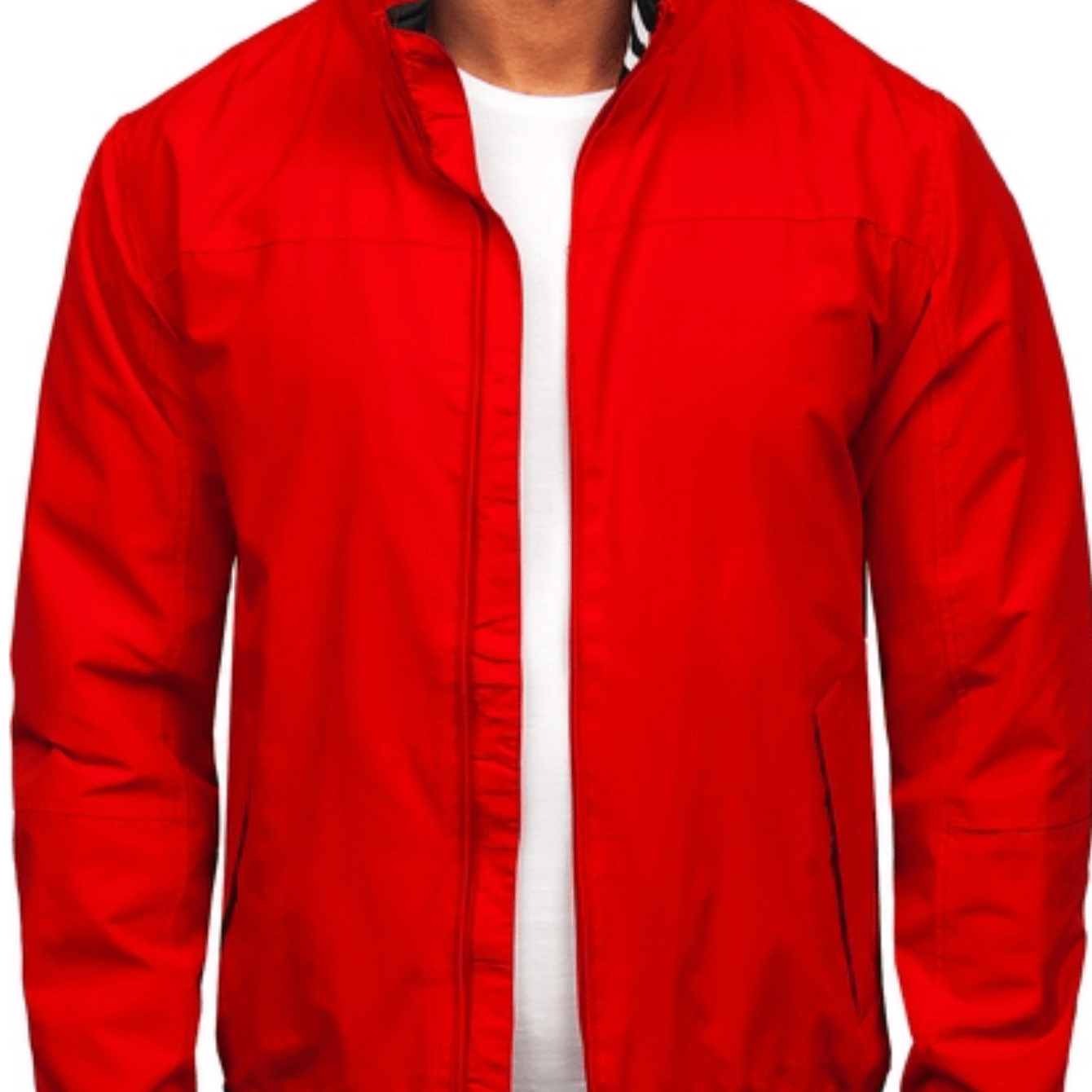 Men's Lightweight Transition Jacket With A Collar, Sporty Style, And Elastic Cuffs, Wear And Active Use