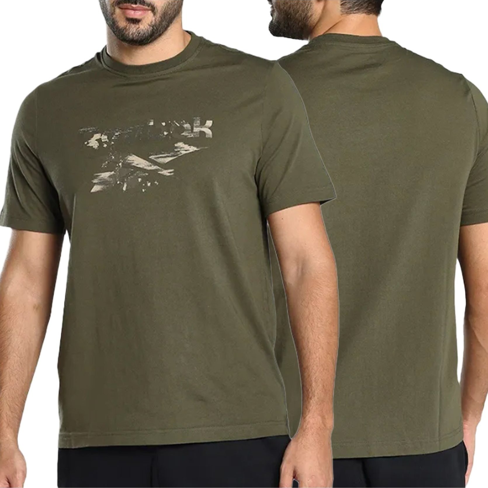 TEMU Reebok Men's Khaki T-shirt Im1565 Original