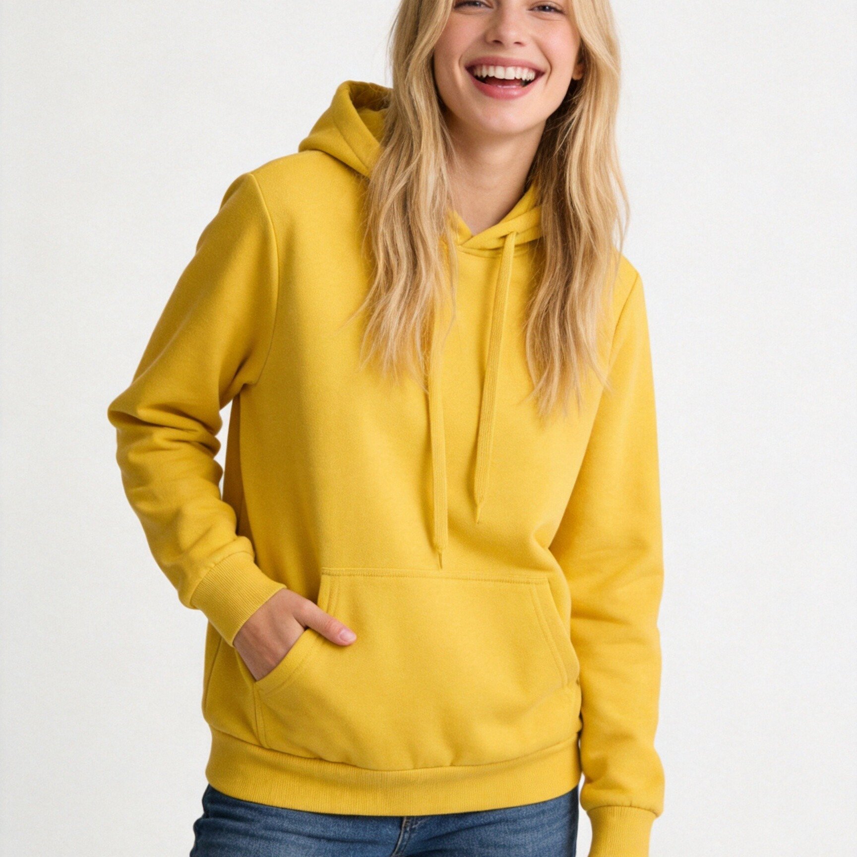 TEMU Women's Hooded Sweatshirt For Autumn And Winter – Long-sleeve Sweatshirt With Front Kangaroo Pocket And Drawstring For Adjustability – Warm