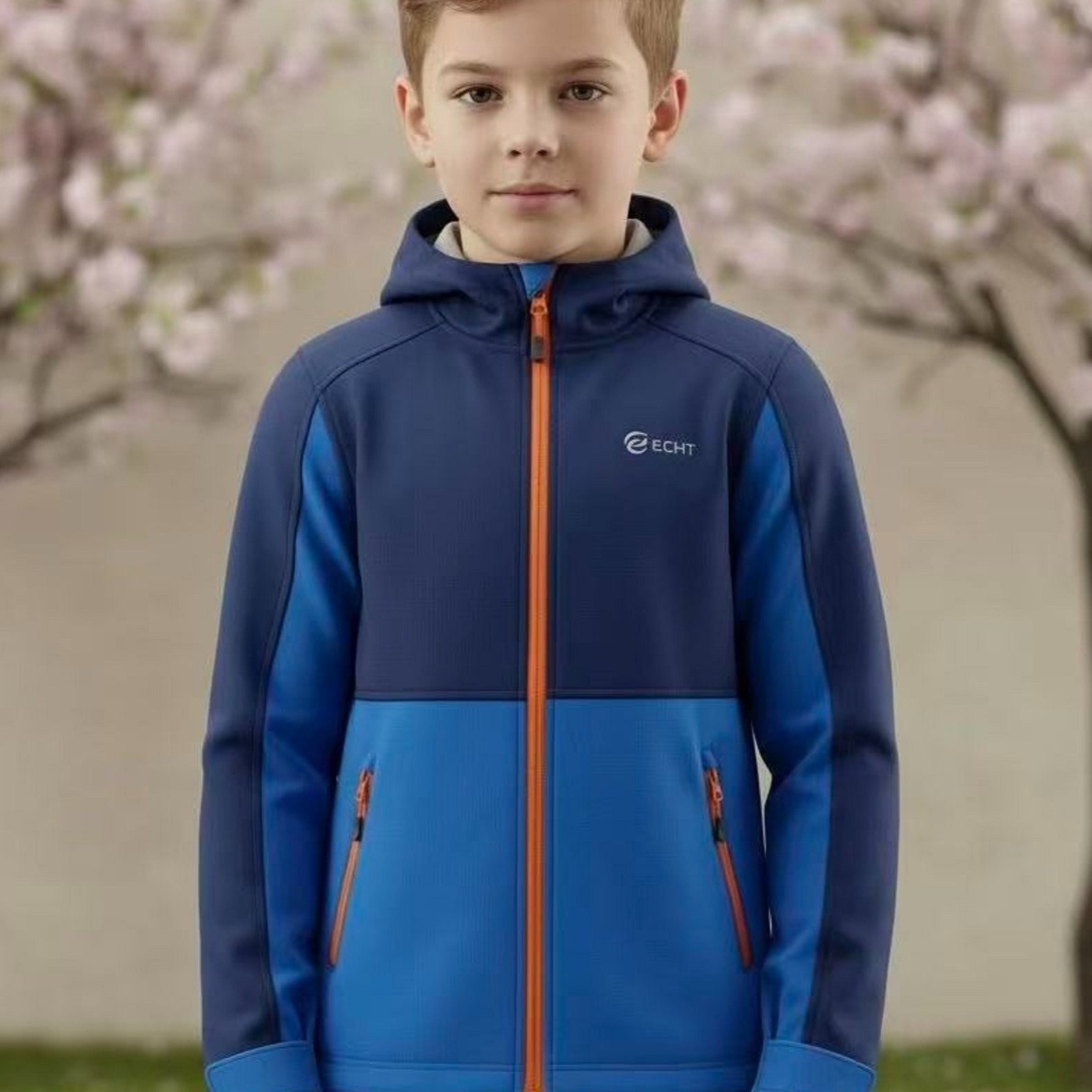 Image of Lightweight Zippered Hooded Windbreaker For Outdoor Wear, Boys' Jacket, Casual Leisure Clothing For Kids, Fashionable Casual Universal