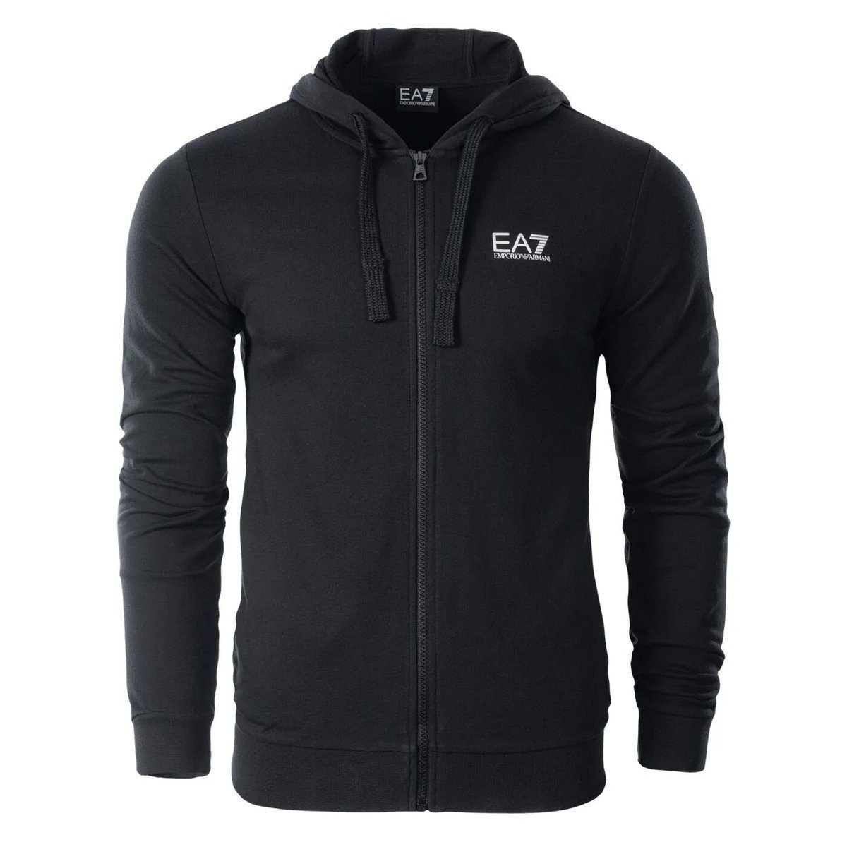 Image of Armani Men's Zip-up Sweatshirt In Black
