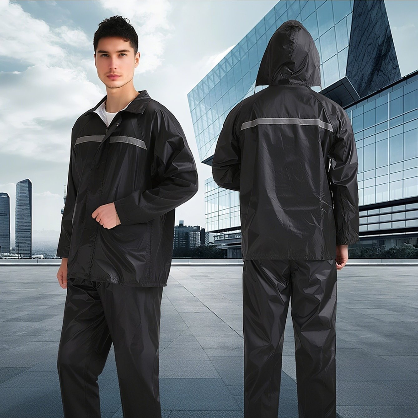 High Quality Outdoor Jacket Set, Poncho & Pants