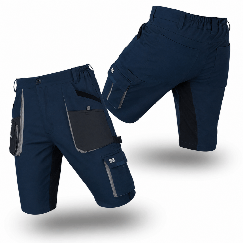 Shorts Slim Fit For Men – Work Bermuda Shorts With Stretch And Oxford 600d