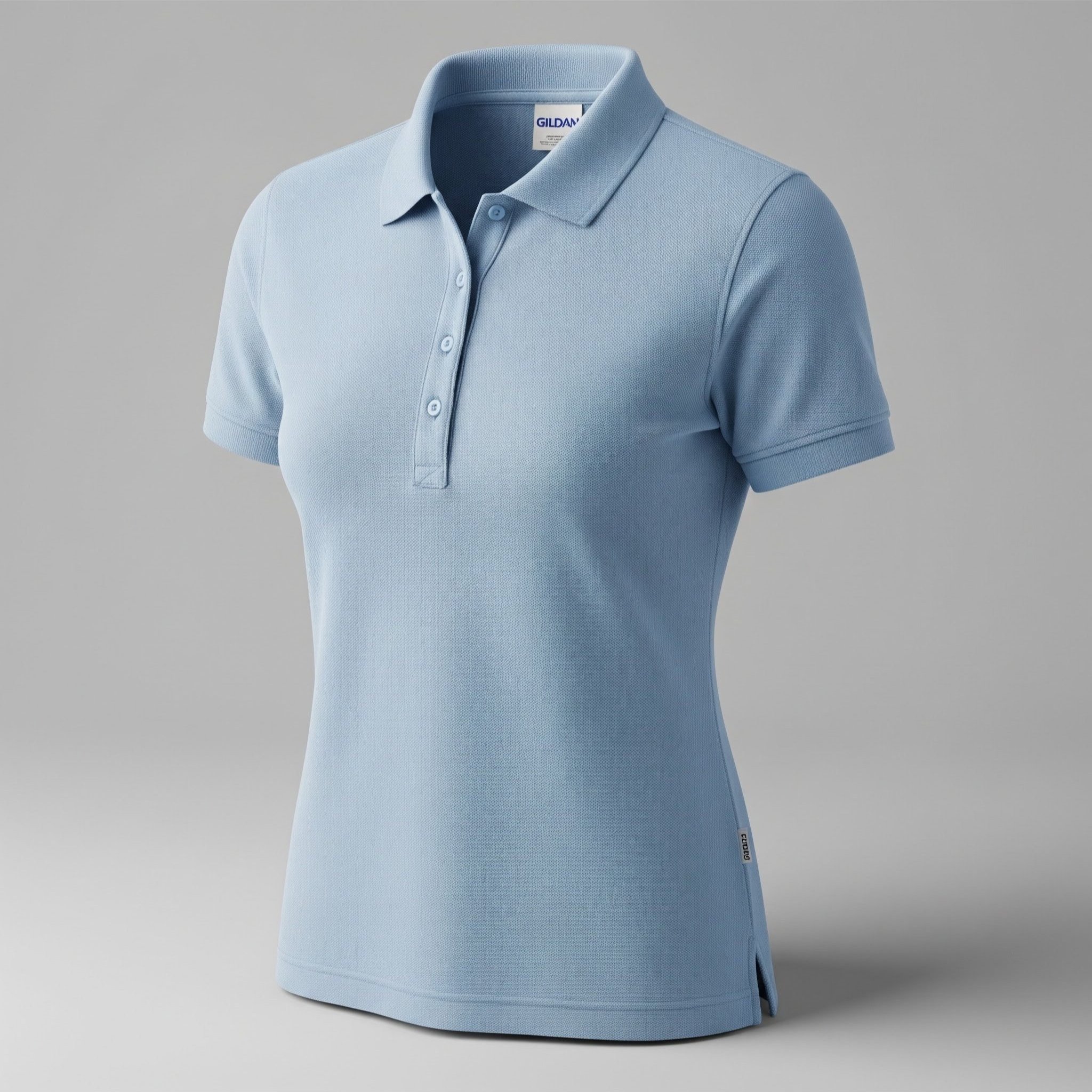 Image of Gildan Premium Cotton® Women' Collar Shirt, 100% Ring-spun Combed Cotton, 223.0 G/m2, Slim Fit, Side-seamed, With Side Slit