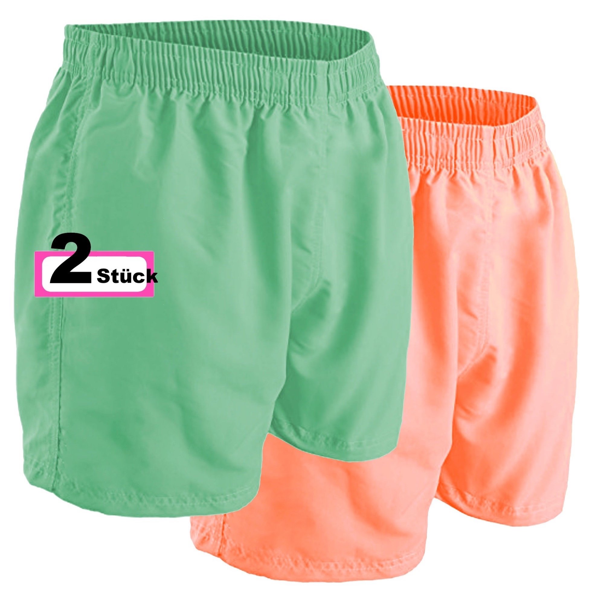 Image of 2-pack Boys' Kids Inner Mesh Net Swim Trunks, Lightweight Quick-drying Beach Shorts For Summer Outdoor Activities, Beach Vacations, Swimming & Surfing, Sizes 116, 140, 128, 152