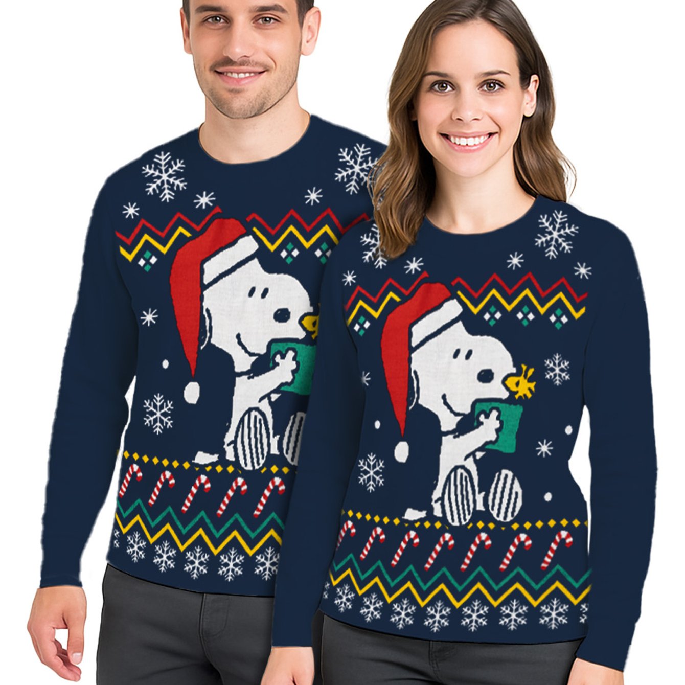 The Winter Pullover For - Winter Knit Pullover Sweatshirt Ugly Sweater Unisex Blue