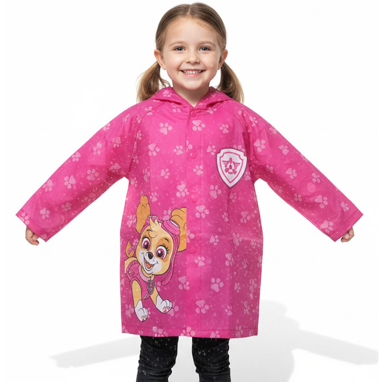 Image of Kids' Raincoat With Pattern, , Patent Leather.