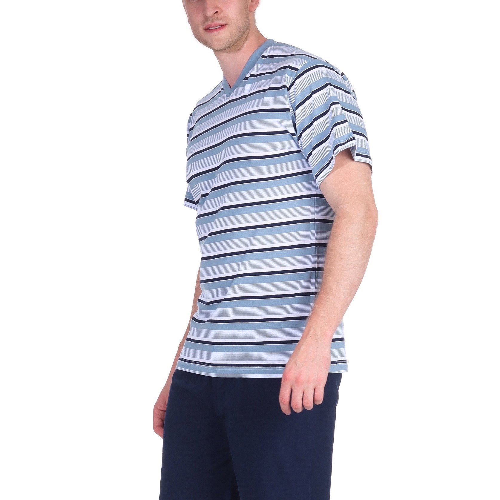 Men's Pyjama Set | V-neck | Short Sleeve | Light Stretch || Machine Washable | Casual Pyjama Set | Leisure Sleepwear Outfit | Men's Fashion | | Size M, L, Xl, Xxl | Christmas Gift | Birthday Gift