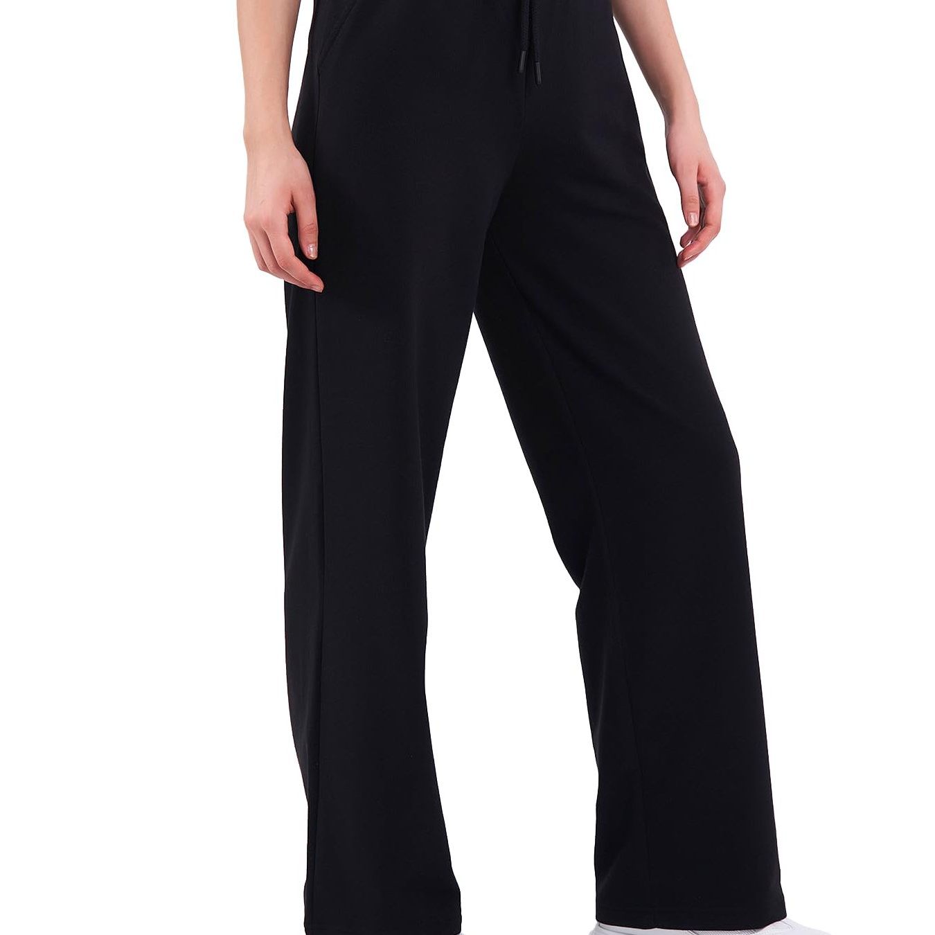 Women's Jogging Pants - Long Cotton Sports Trousers Loose Sweatpants With Elastic Waistband And Straight Leg (dark Blue Xl)