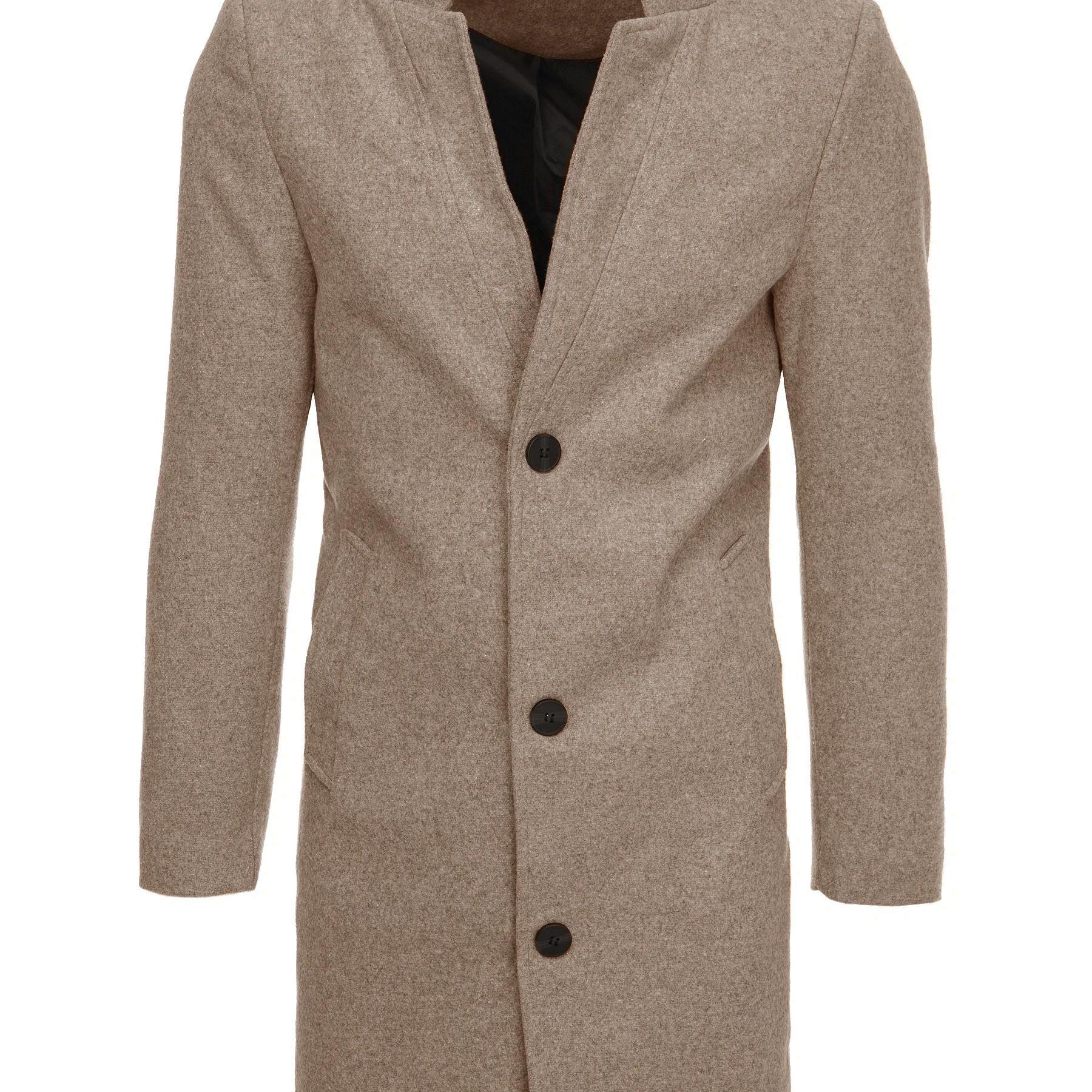 Men'-breastedelegant, With Buttons And Lining, Fashionable Men's Coat For Everyday And Work, Stylish Autumn And Spring Coat With Practical Pockets, Coat In .