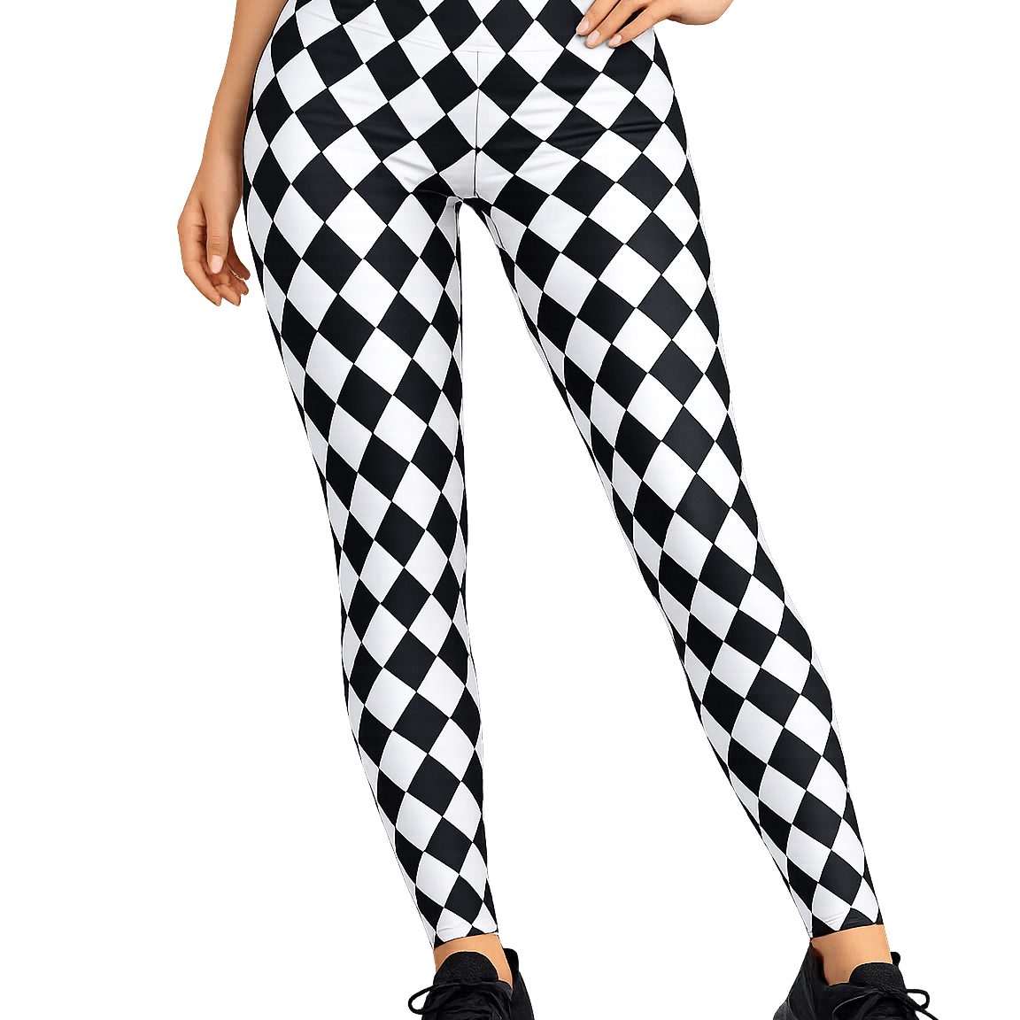 Ladies Printed High Waist Stretch Leggings