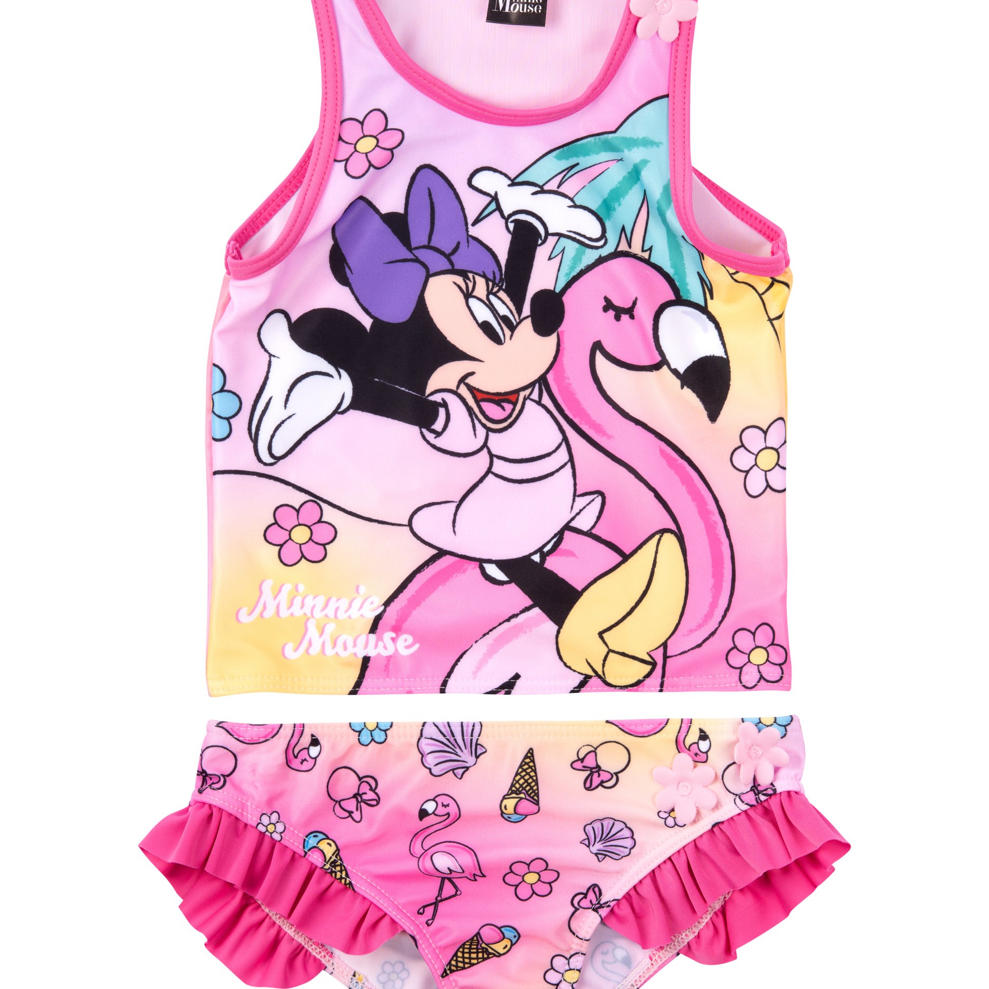 Mouse Tankini Swimsuit For Girls - Children'-piece Pink Swimwear