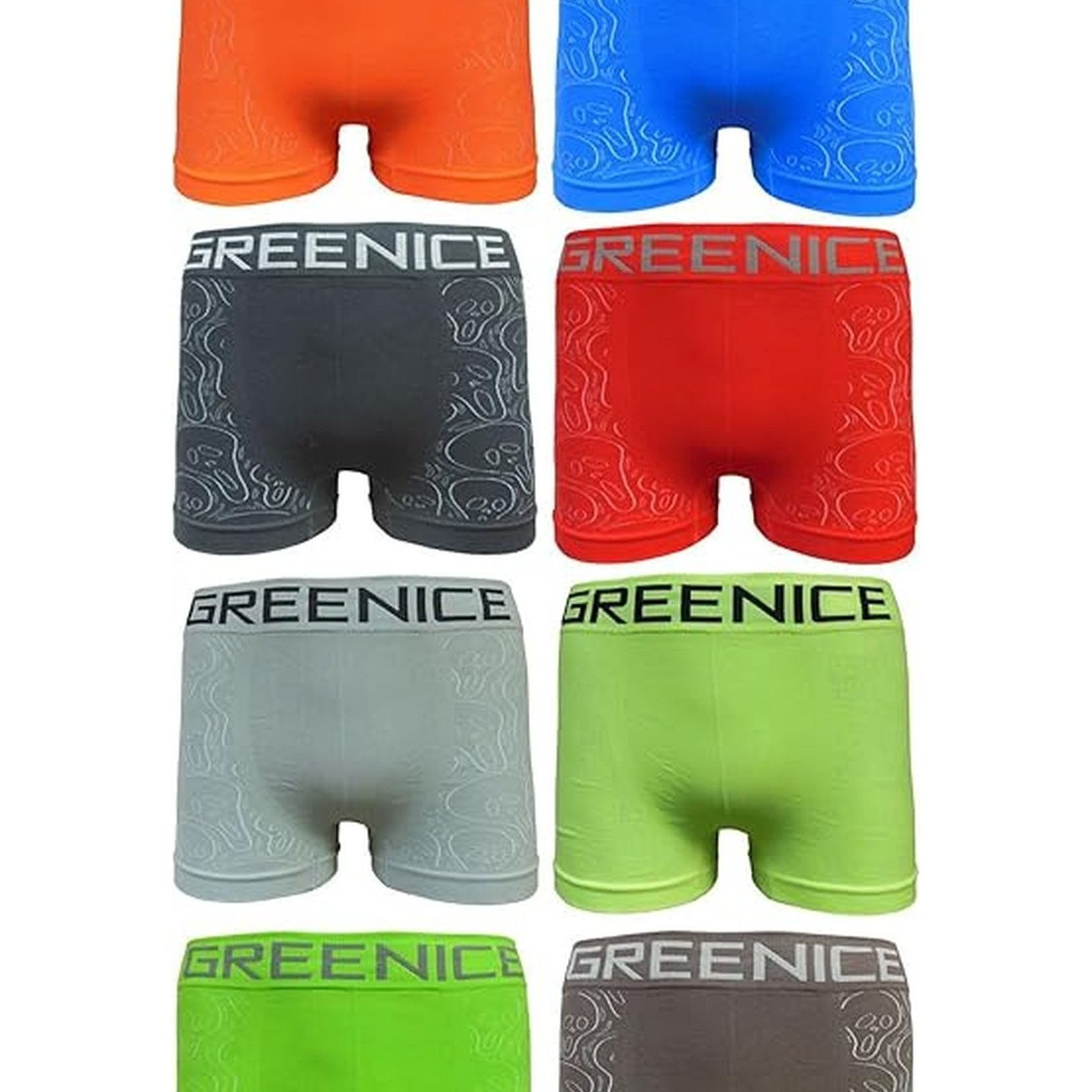 Image of 6-pack Men's Boxer Briefs Underwear Microfiber Seamless 7593
