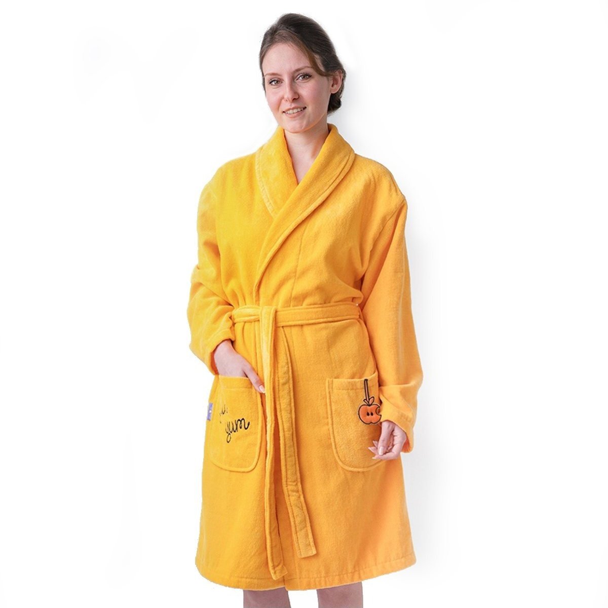 Image of Milk&moo Tombish Cat Women's Velvet Bathrobe – Warm & Comfortable