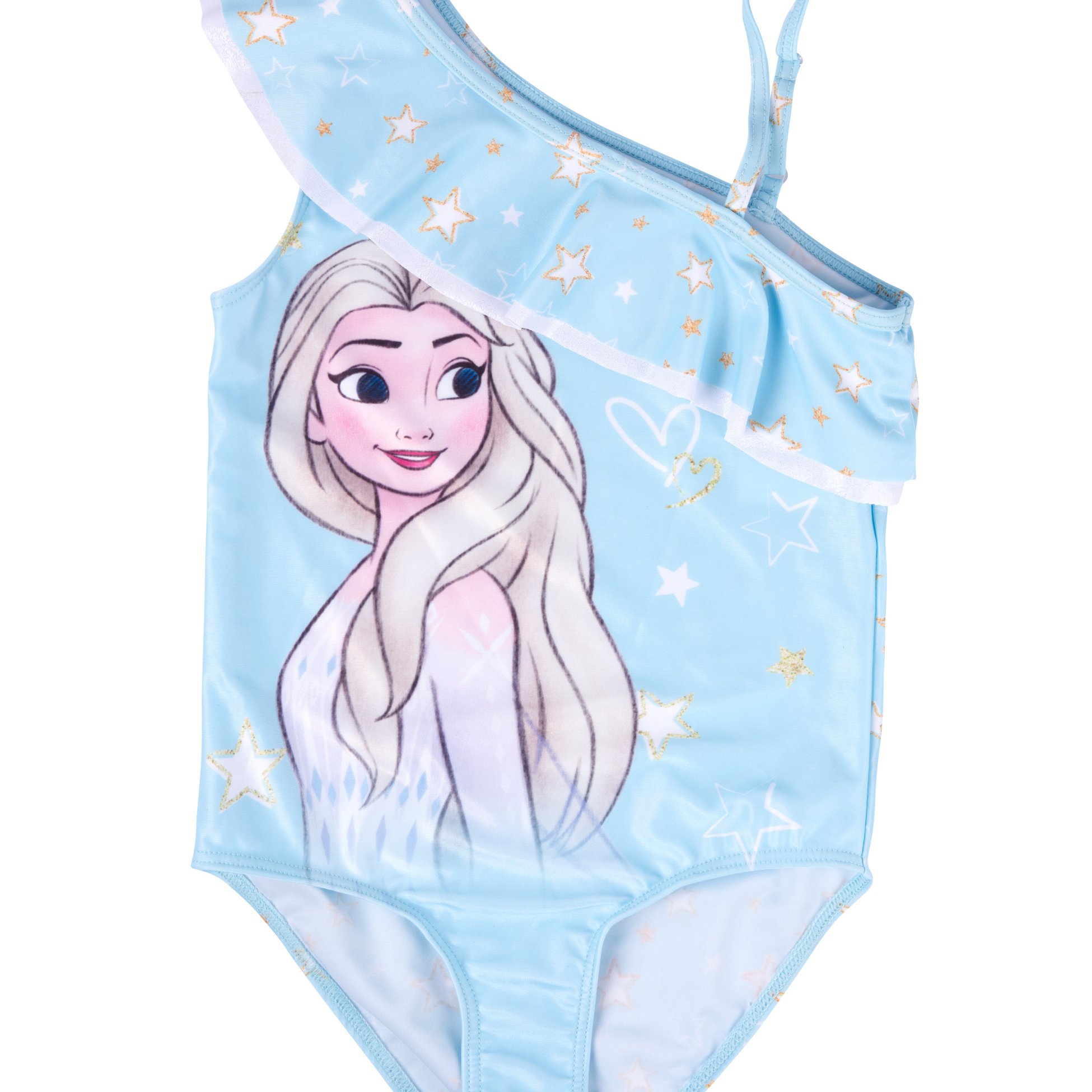 The Ice Queen Swimsuit For Girls - Frozen Blue Children's Swimsuit