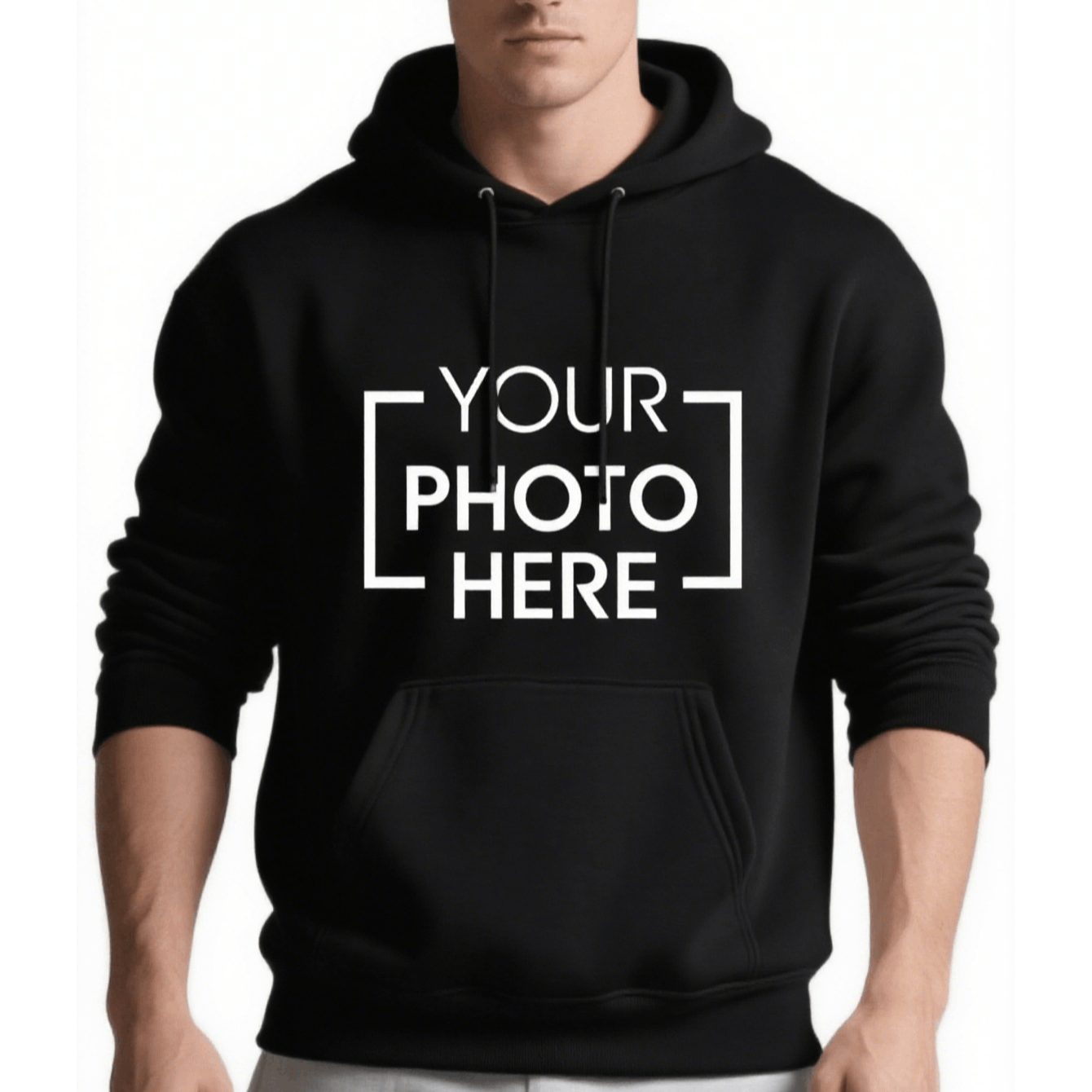 Jophy & Co. Customizable Men's Hoodie – Choose Logo Or Text Print, Code 8605