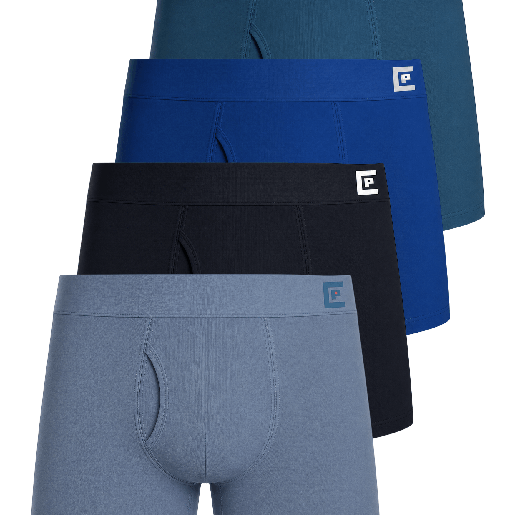 TEMU 4 Pack Mens Boxers Open Fly Keyhole - Soft, Breathable & Moisture Wicking Boxer Shorts – Fitted Men's Underwear With Tag Free Waistband –
