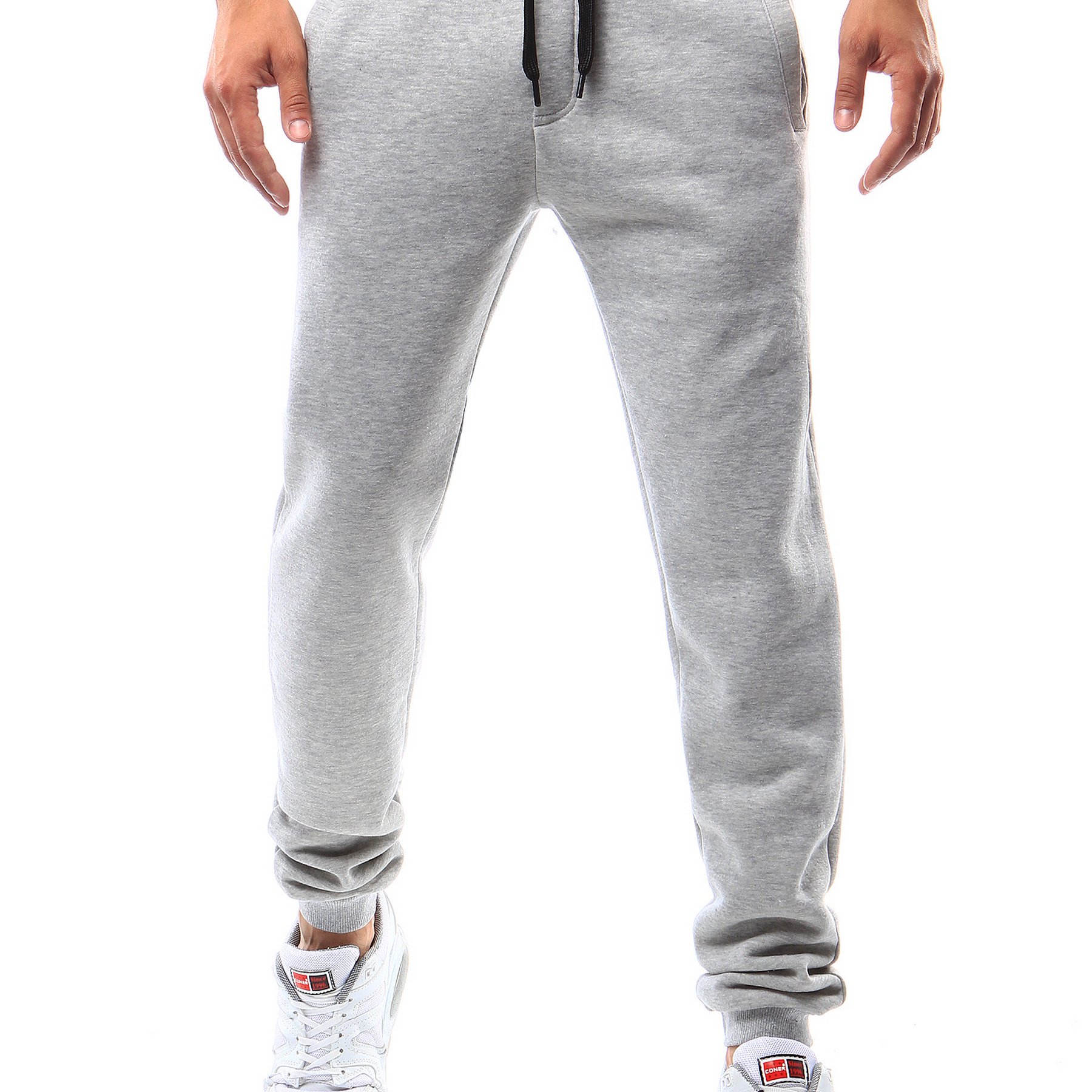 Men's Sweatpants With, Sports Pants With Pockets, Waistband And Cuffs, Comfortable Training Pants For Everyday Wear, Adjustable With A Drawstring, , Ideal For Running, Gym Or Relaxing At Home, 2215.