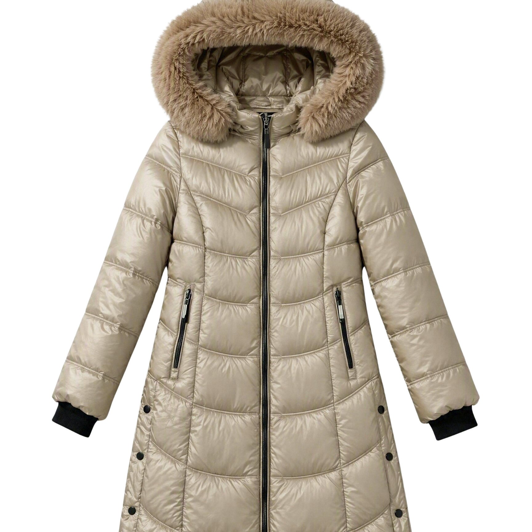 TEMU Cappotto trapuntato da donna con cappuccio foderato in materiale soffice, giacca da donna