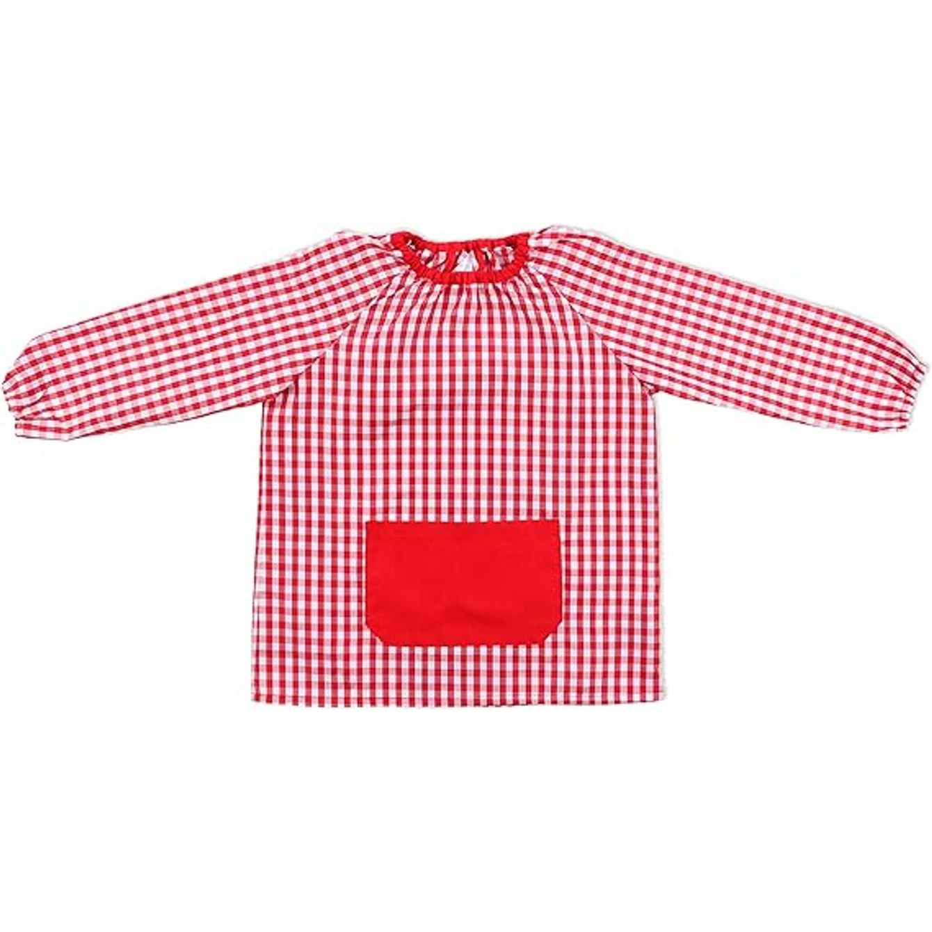 TEMU H HANSEL HOME Bata Escolar Infantil Unisex sin Botones, Babi Colegio con Puños y Cuello Elástico, Baby para Guardería y Preescolar