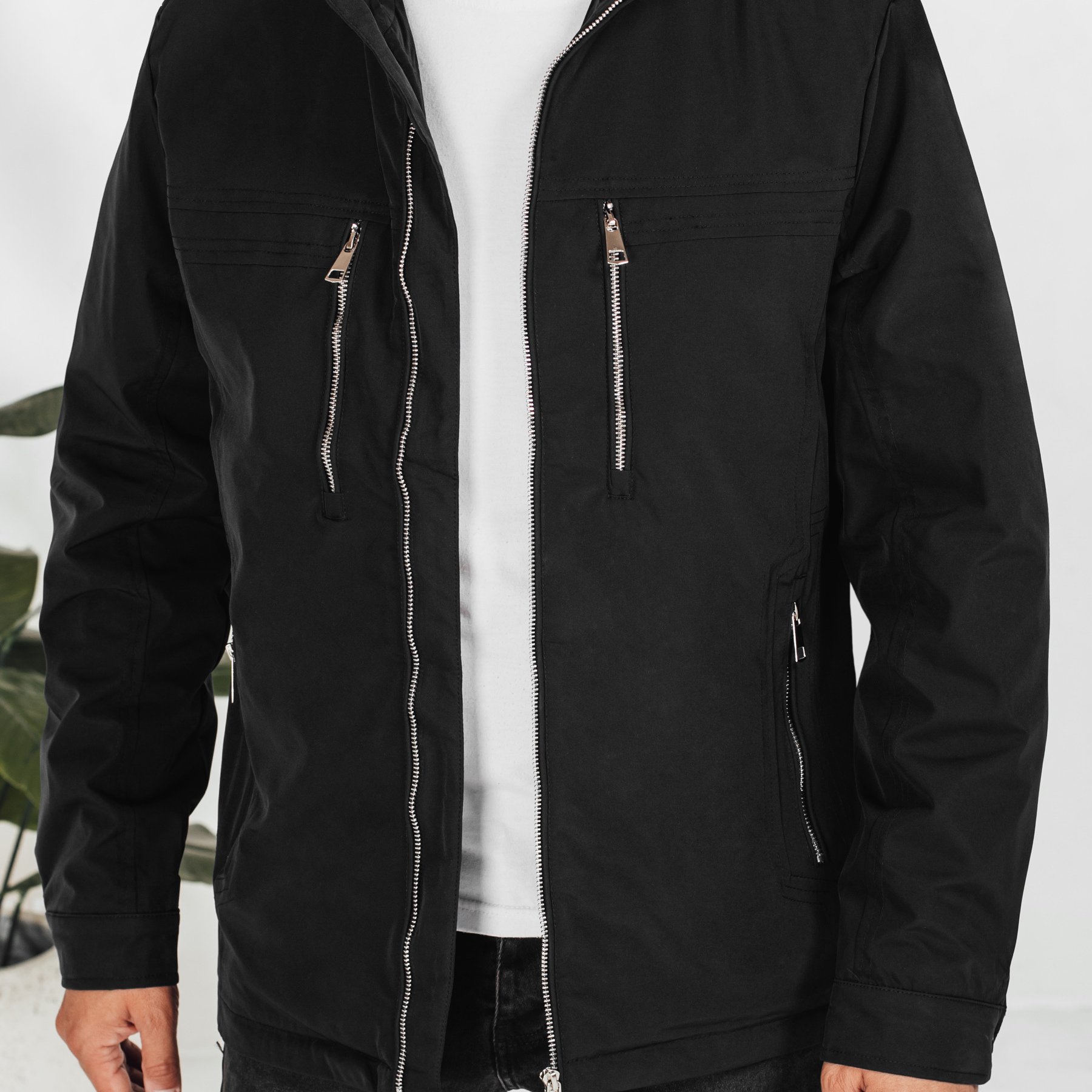 Image of Men's Jacket With Light Padding And Quilted Lining, Everyday Jacket With Zipper And Multiple Pockets, Comfortable Men's Jacket For Spring And Fall, , Perfect For Daily Wear And Work