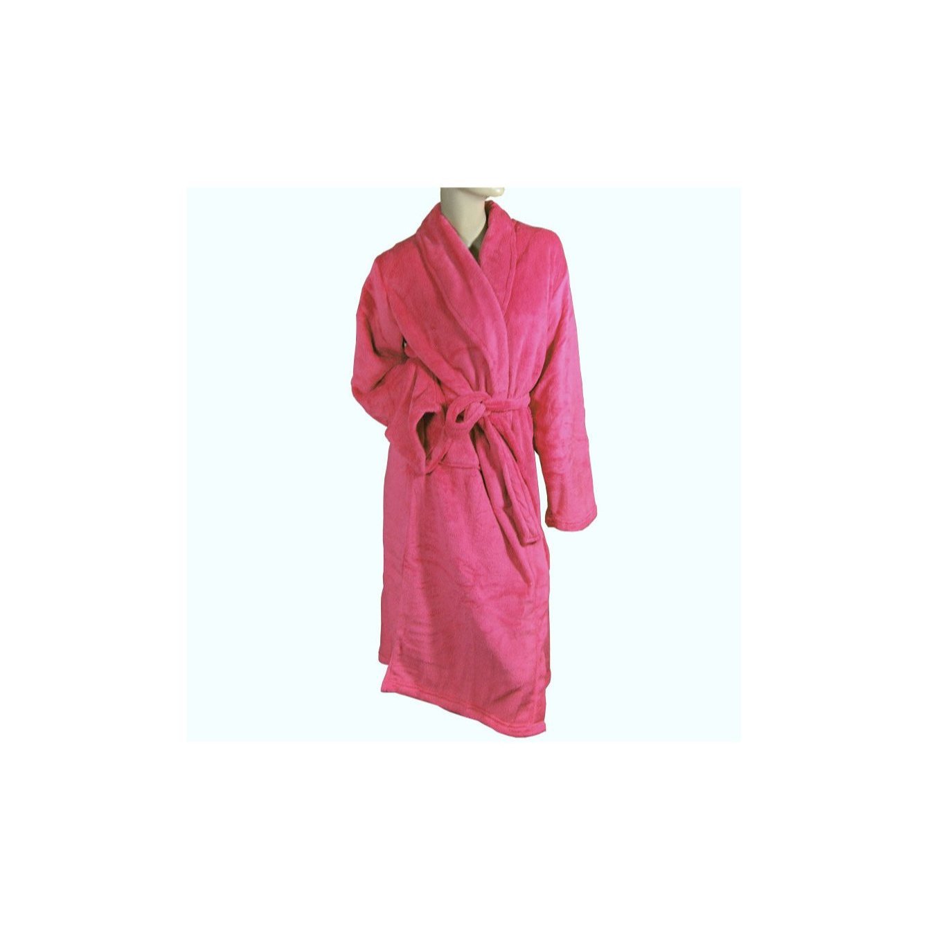 Unisex Bathrobe, Single-color Pink Microfiber Sauna Robe, Morning Robe, Super Soft Fleece Robe For Women And Men, 3 Sizes