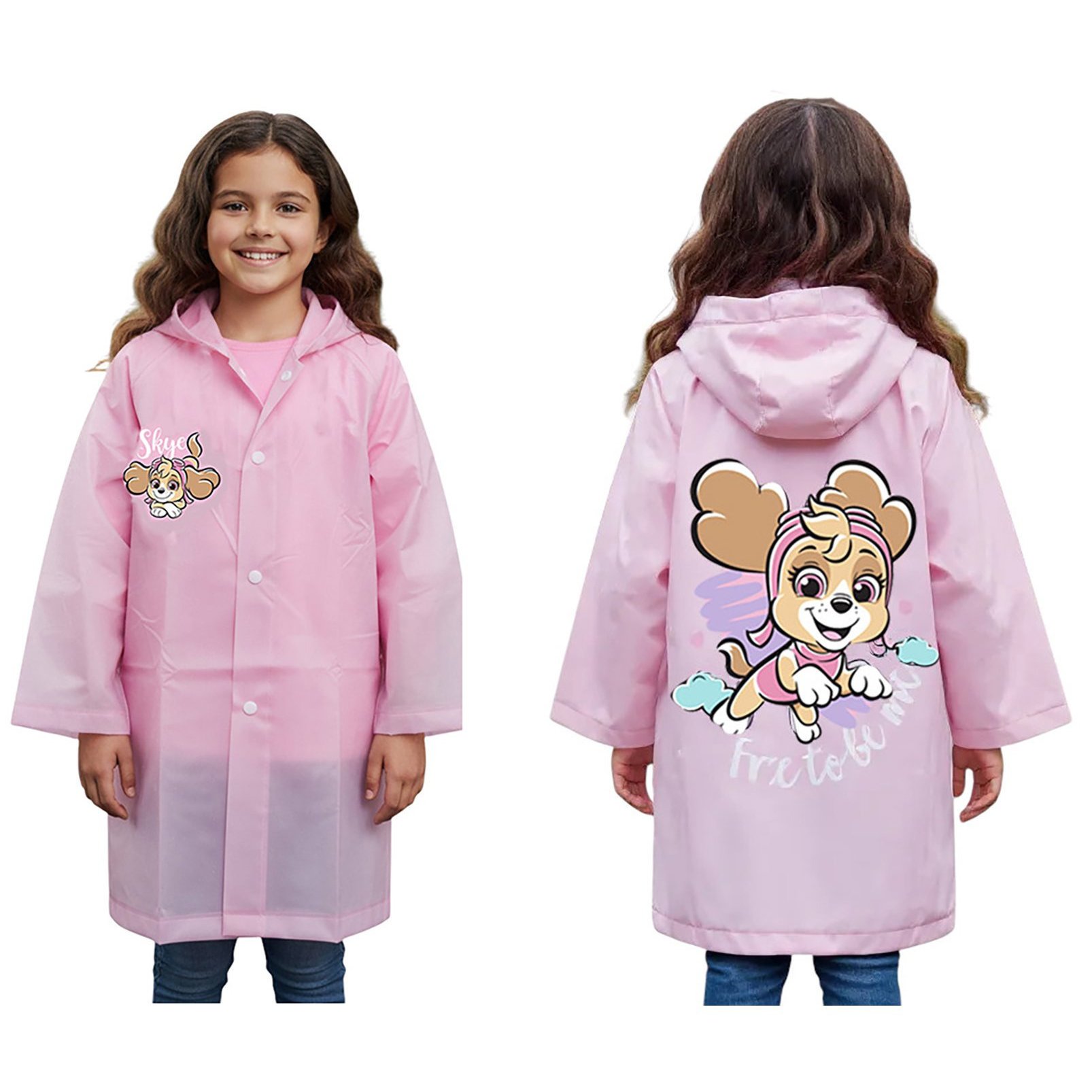 Little Girl Pink Raincoat