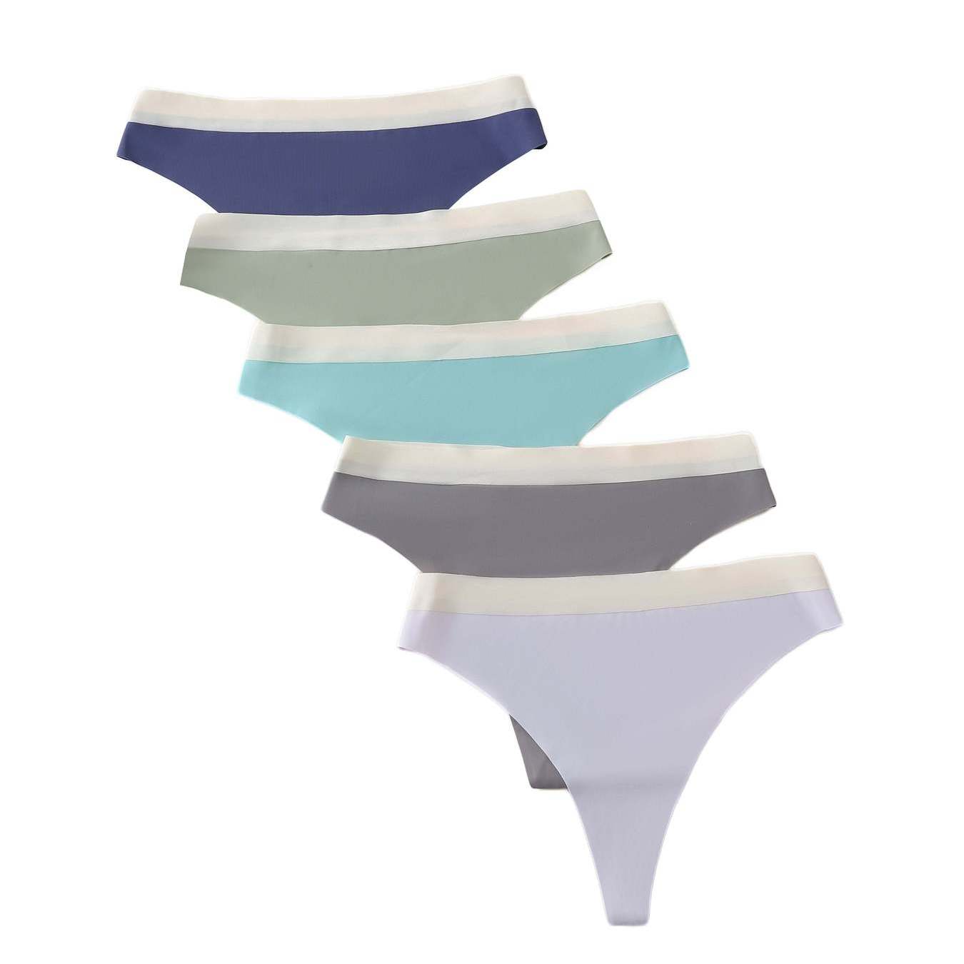 5-pack Women' Thongs - Underwear Set - Breathable & Invisible Under Clothing