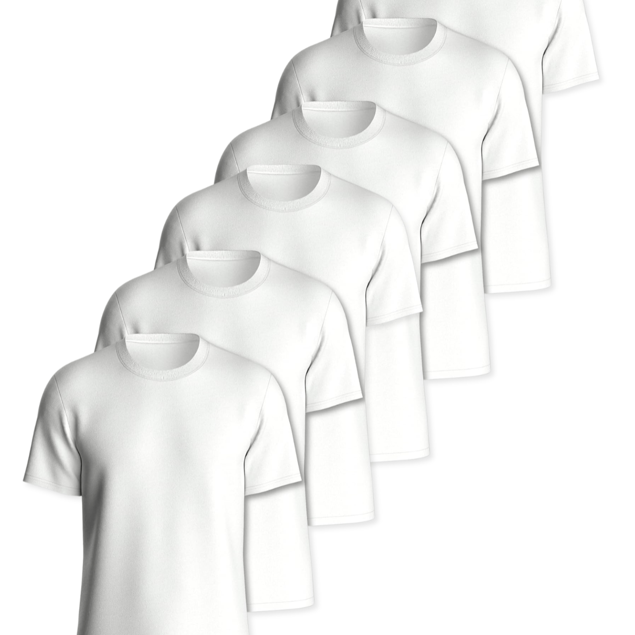 TEMU 6 Pack Mens T-shirts – Super Soft 100% Cotton T-shirts - 180gsm Breathable – Durable Fit Casual, Work Or Sports Mens Tops Multipack – Local Uk