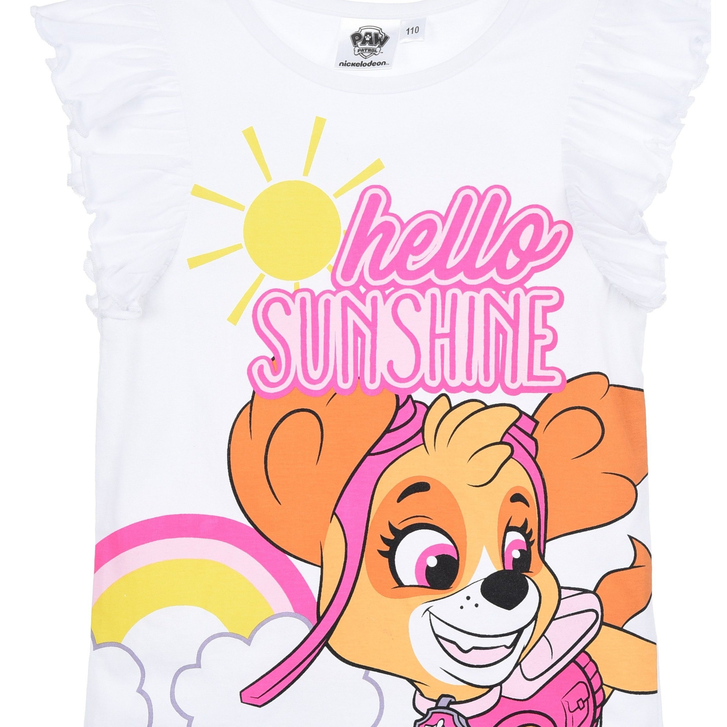 Girls' T-shirt, Summer Shirt With Skye Design, Pink And