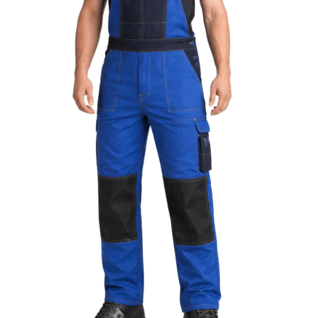 Image of Men's Work Overalls - Heavy-duty Protective Coveralls With Knee Pockets, Multiple Pockets, Adjustable Straps, For Craft And