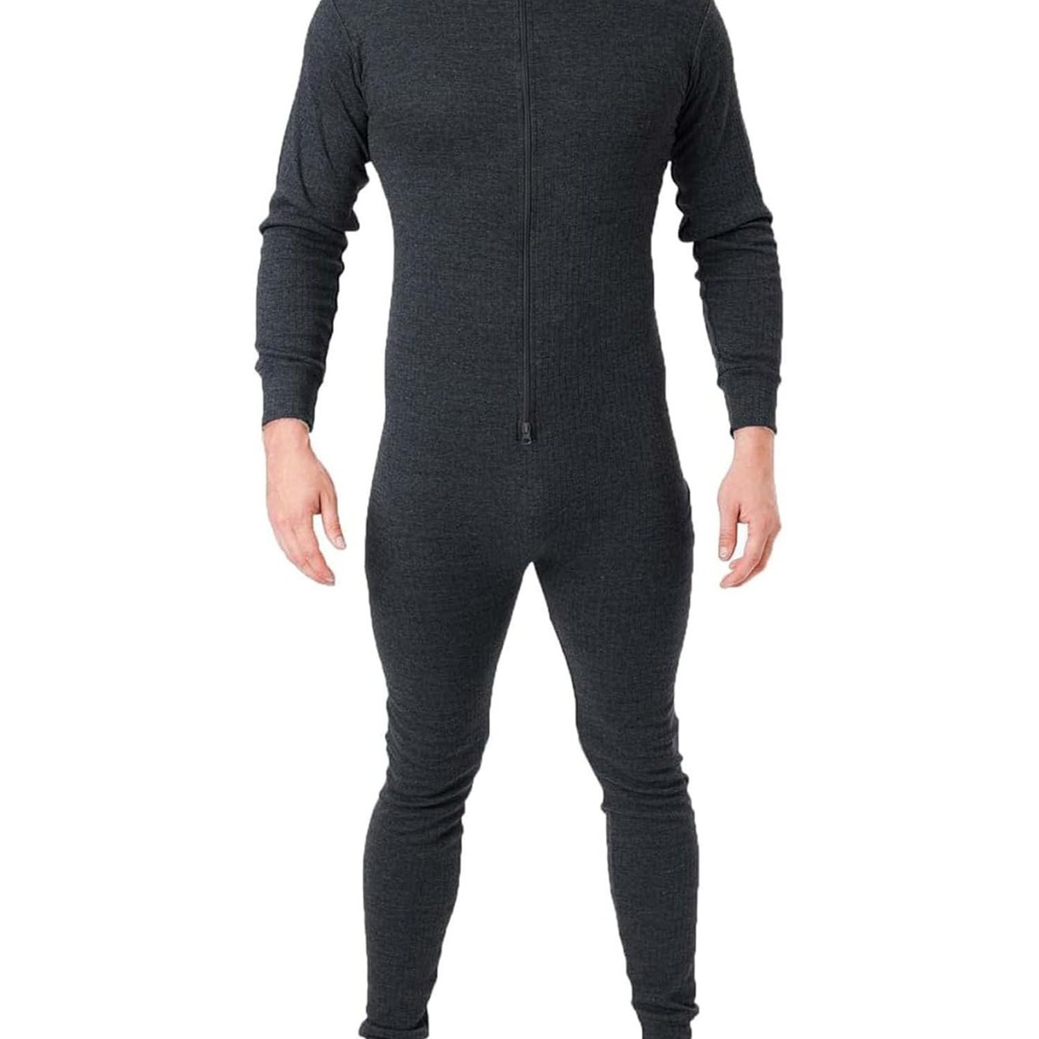 TEMU Label Apparel Mens Onesie Thermal Underwear Zipper Bodysuit Zip Up Fleece Long Sleeve Playsuit Long Johns Top Bottoms Gear Set Warm And Cozy
