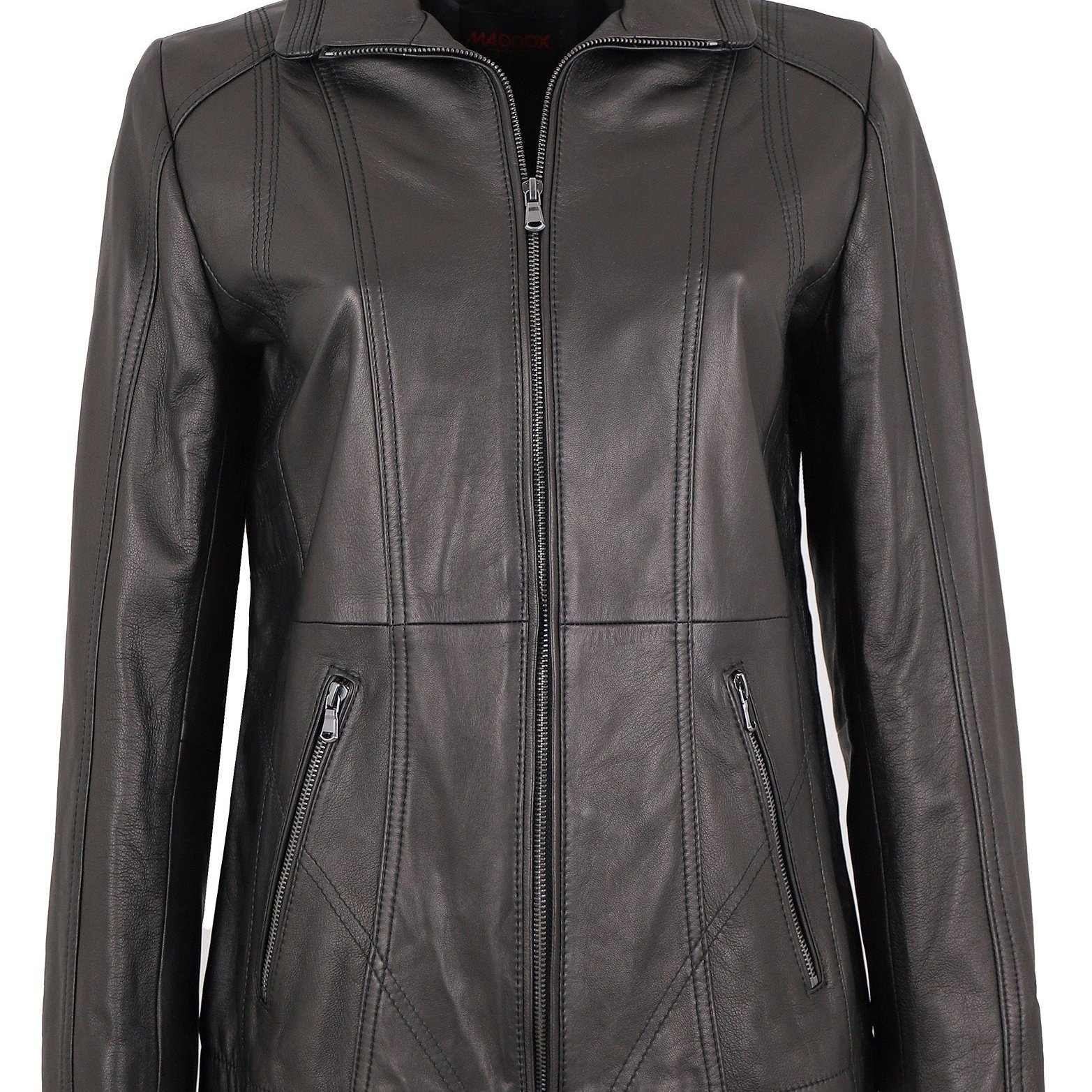 Women's Leather Jacket Genuine Lambskin Black