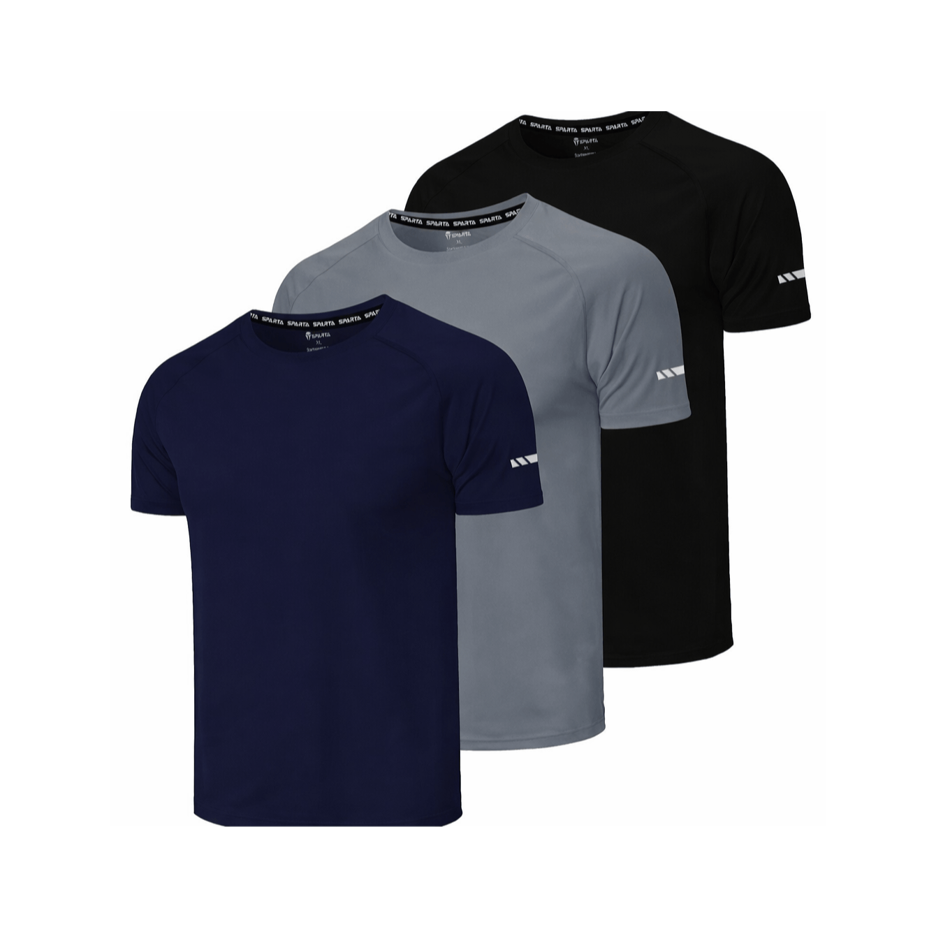 TEMU 3 Pack Gym Shirts For Men Quick Dry Short Sleeve Sports T-shirts Breathable Moisture-wicking Athletic Running Tops Workout Fitness Tees Black