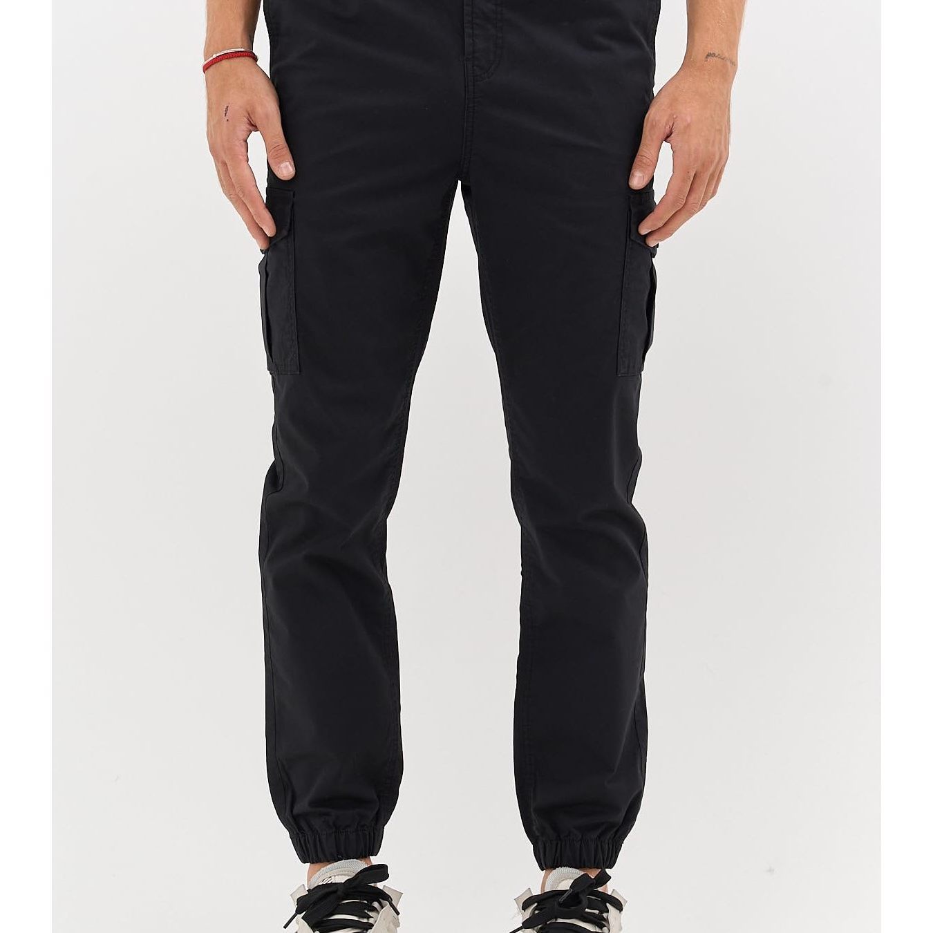 Men's Stretch Relaxed Fit Cargo Pants – Cotton Chino Men's Cargo Outdoor Pants, Hiking Pants, Baggy Casual With 6 Pockets & Drawstring