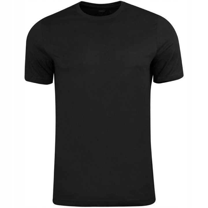 Black Crew-neck Cotton T-shirt