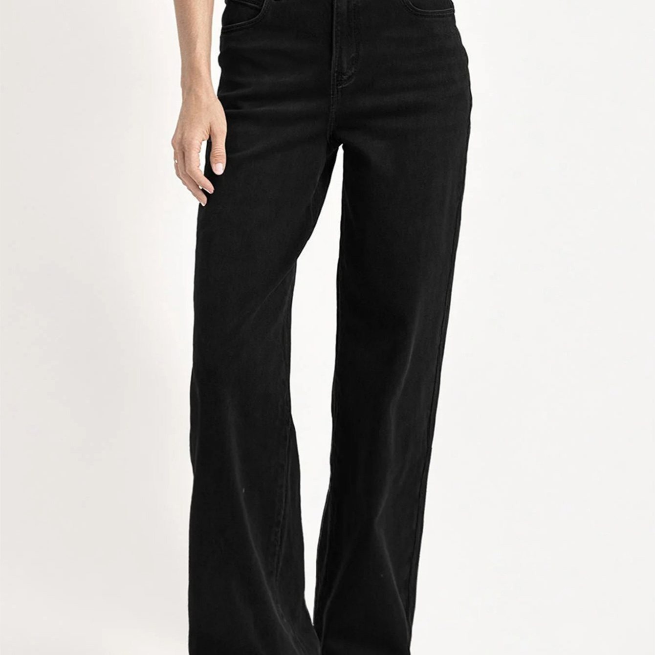 TEMU 【tall】 Women's Wide Leg Jeans - Mid Rise Relaxed Fit Denim Pants, Comfortable Trousers For Fall & Winter, Streetwear Casual Bottoms