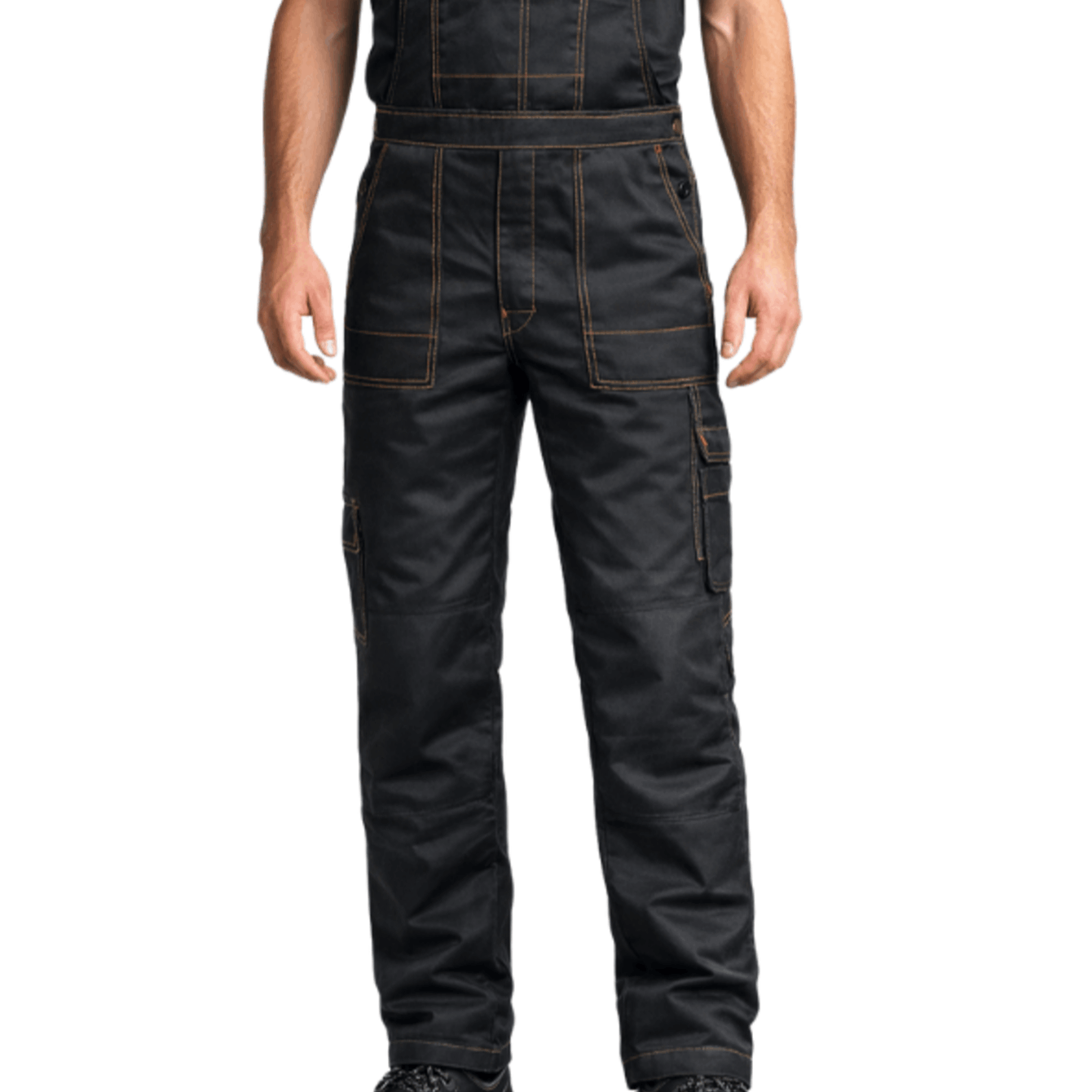 Men's Work Overalls - Heavy-duty Protective Coveralls With Knee Pockets, Multiple Pockets, Adjustable Straps, For Craft And