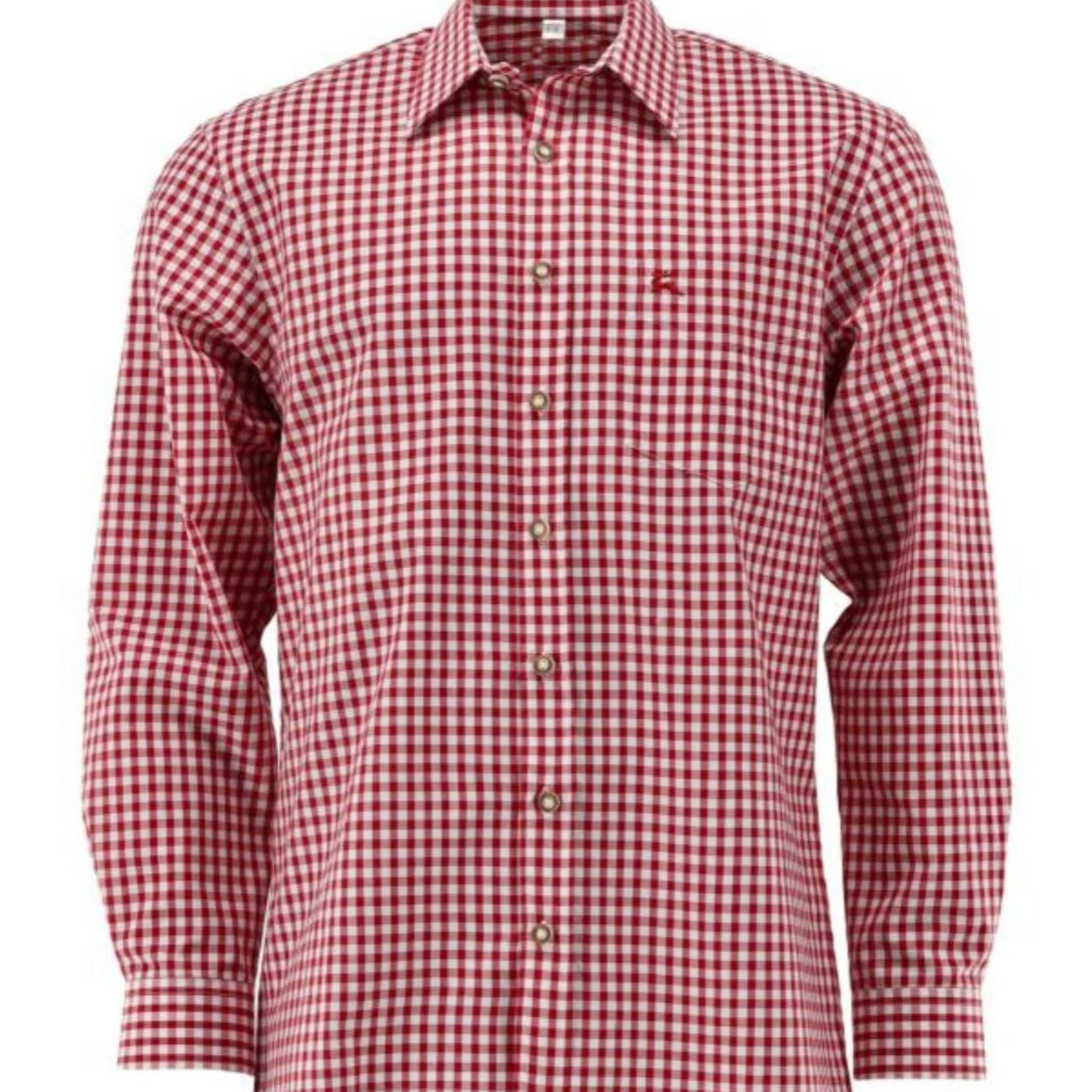 Image of Men's Traditional Shirt, Classic Checked Shirt With Long Sleeves, Classic Shirt